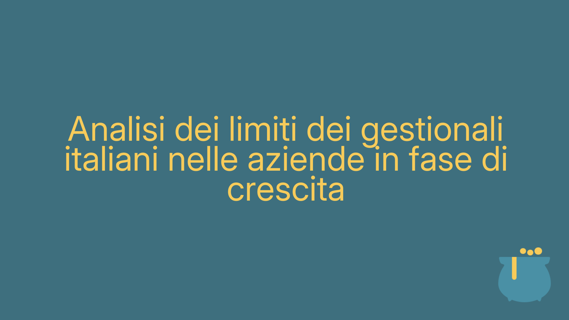 Analisi dei limiti dei gestionali italiani nelle aziende in fase di crescita