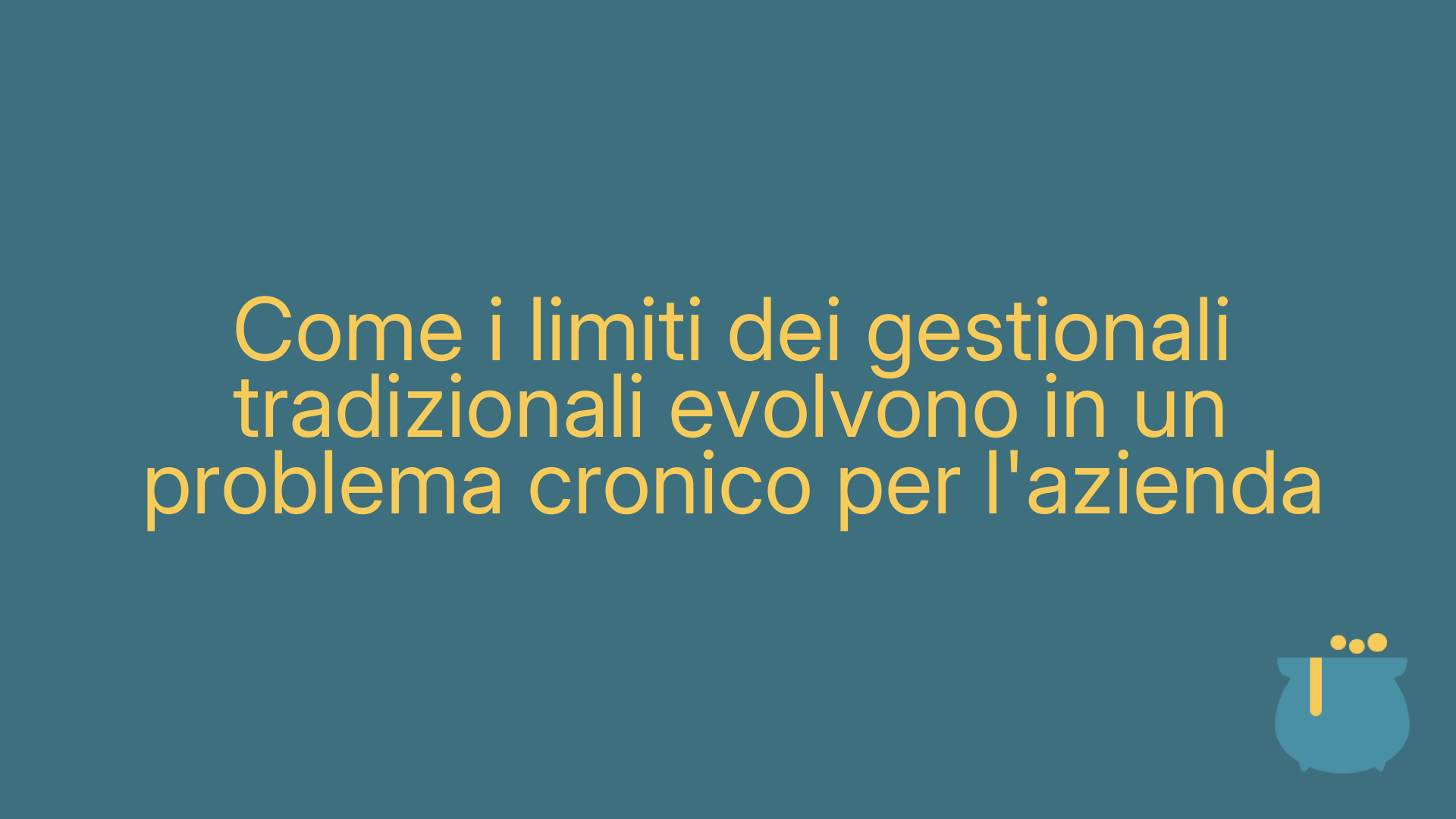 Come i limiti dei gestionali tradizionali evolvono in un problema cronico per l'azienda