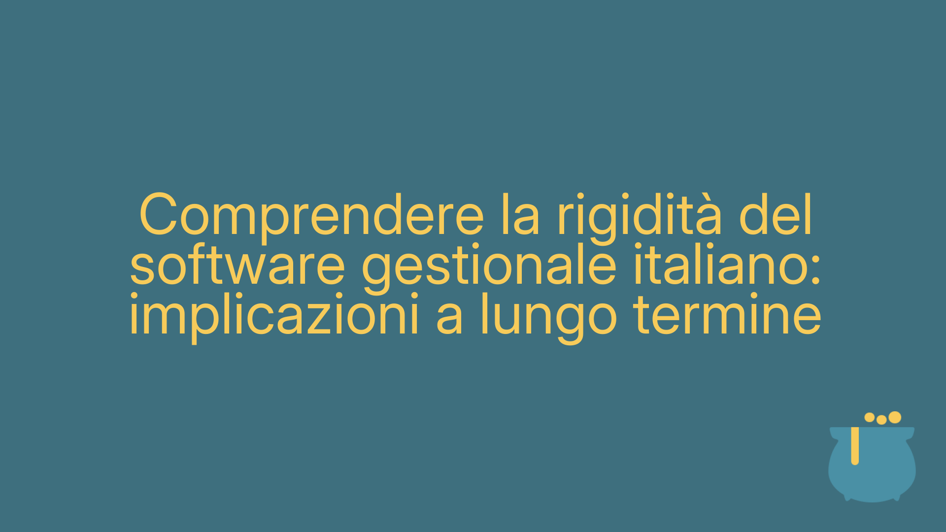Comprendere la rigidità del software gestionale italiano: implicazioni a lungo termine
