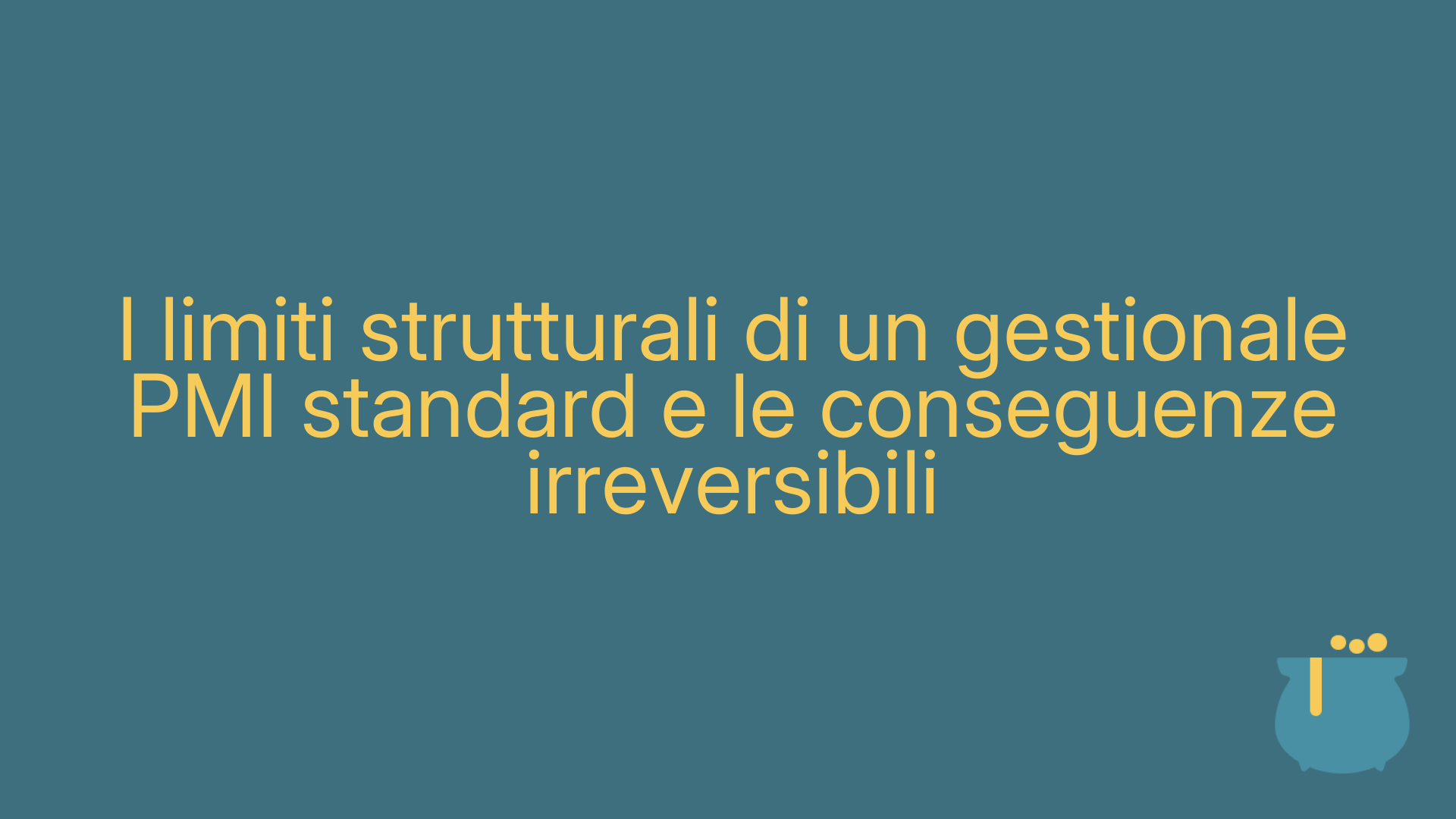 I limiti strutturali di un gestionale PMI standard e le conseguenze irreversibili