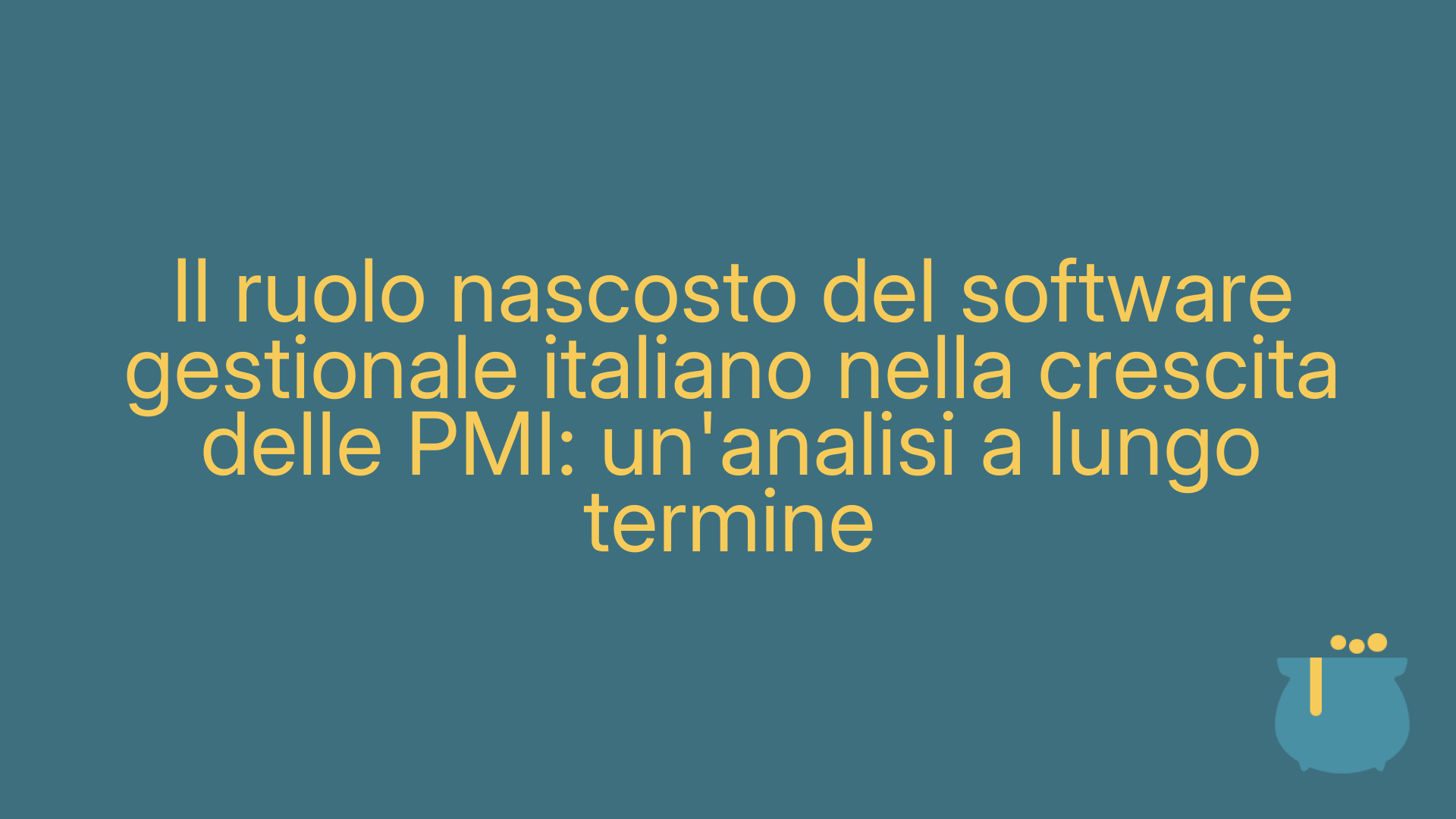 Il ruolo nascosto del software gestionale italiano nella crescita delle PMI: un'analisi a lungo termine