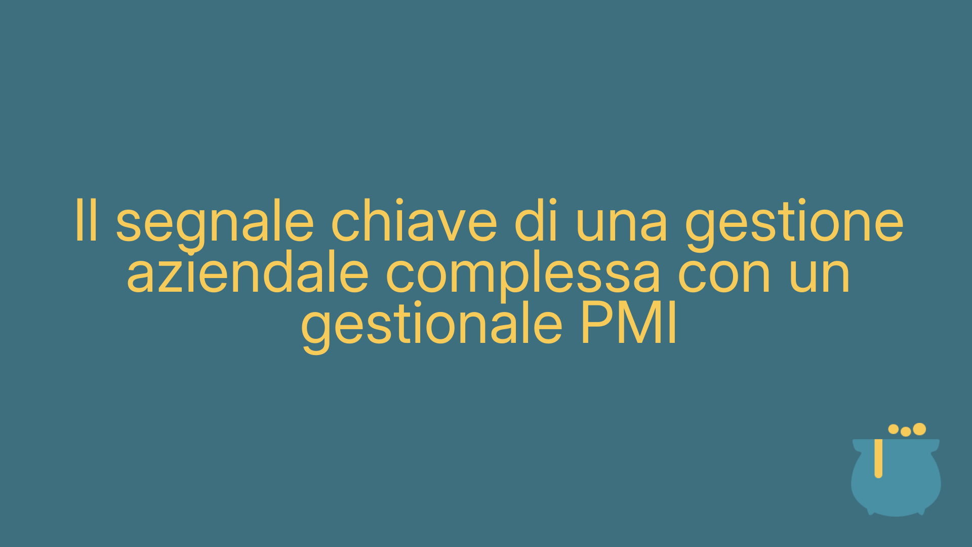 Il segnale chiave di una gestione aziendale complessa con un gestionale PMI