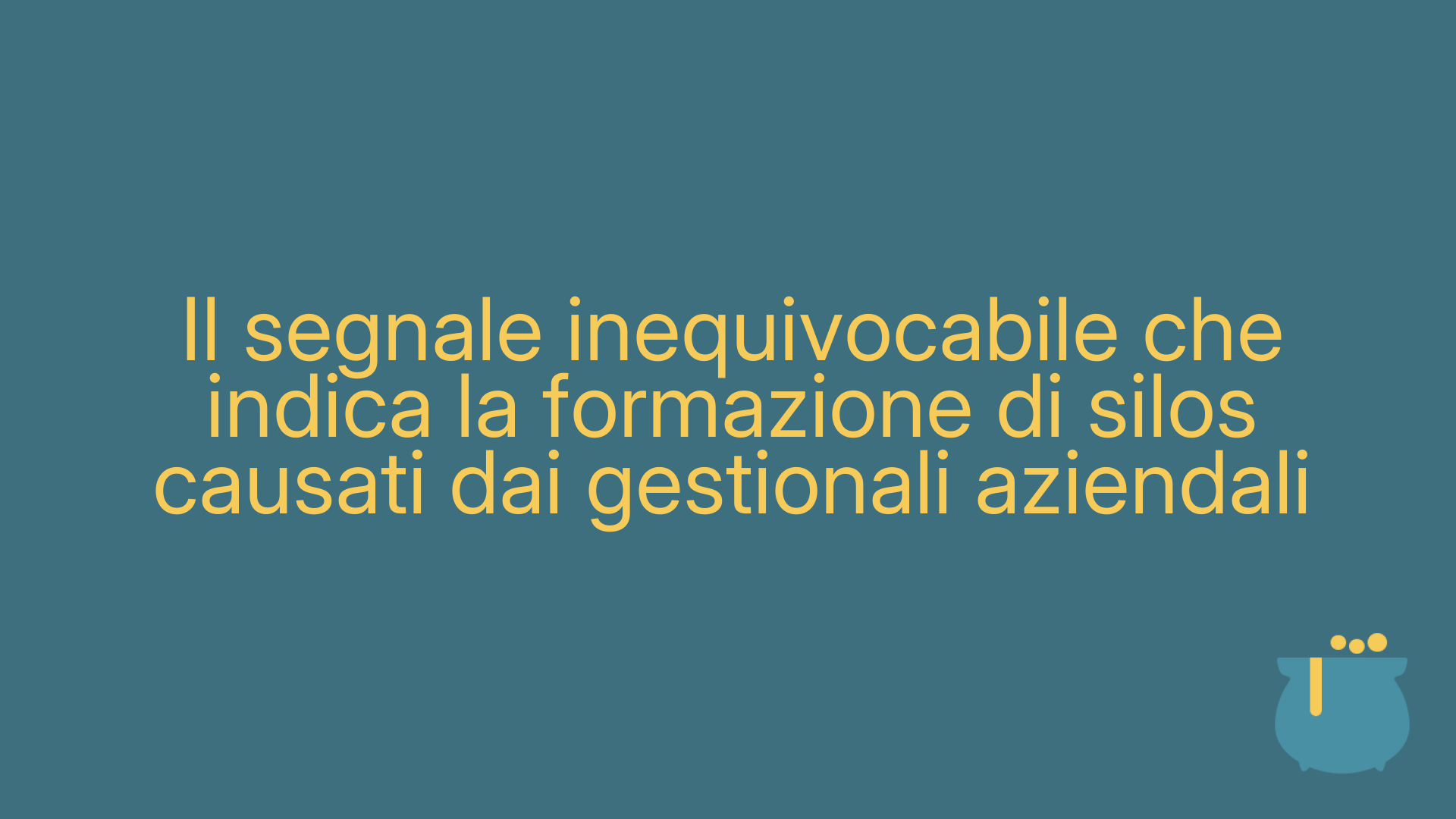 Il segnale inequivocabile che indica la formazione di silos causati dai gestionali aziendali