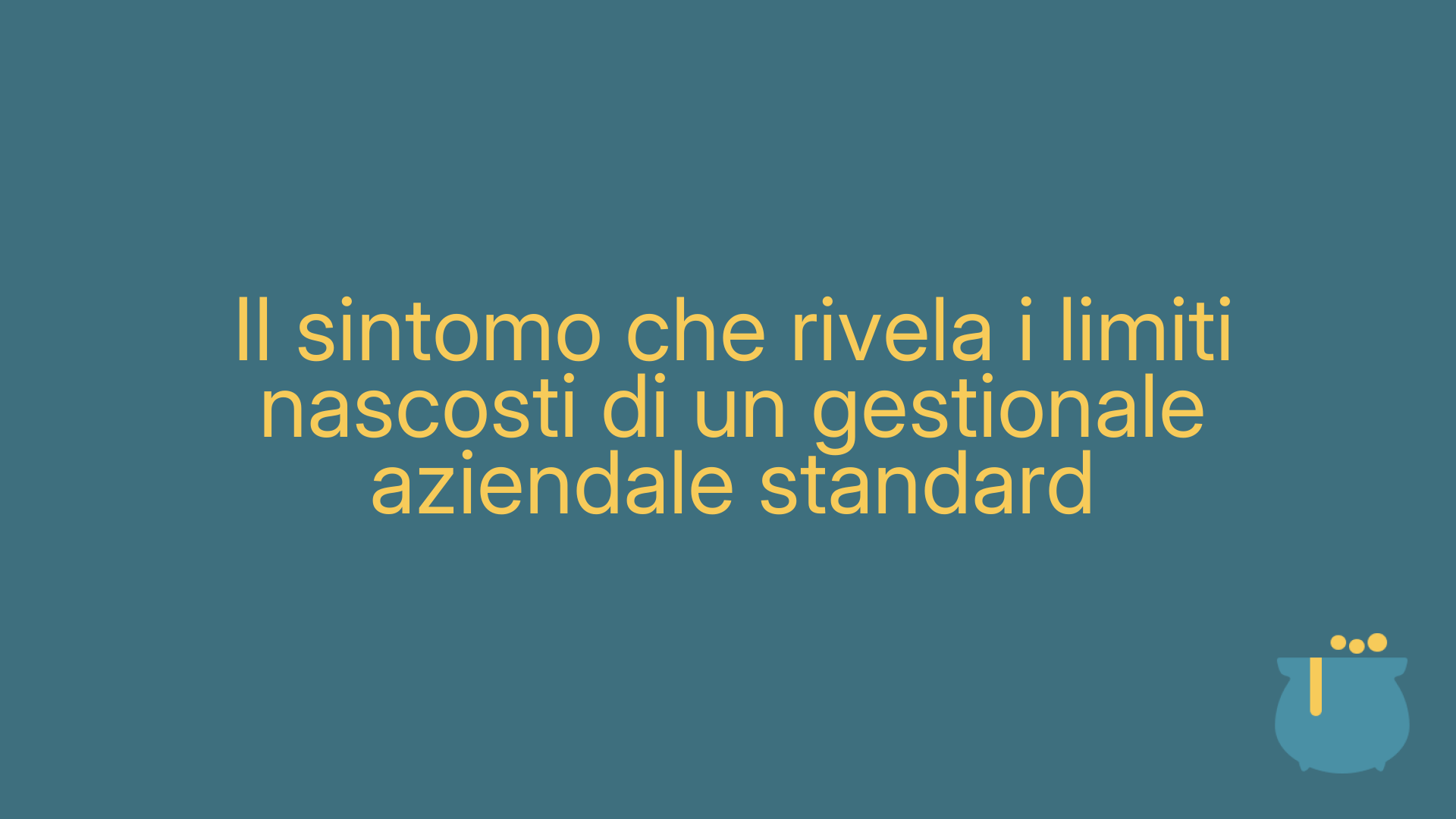 Il sintomo che rivela i limiti nascosti di un gestionale aziendale standard