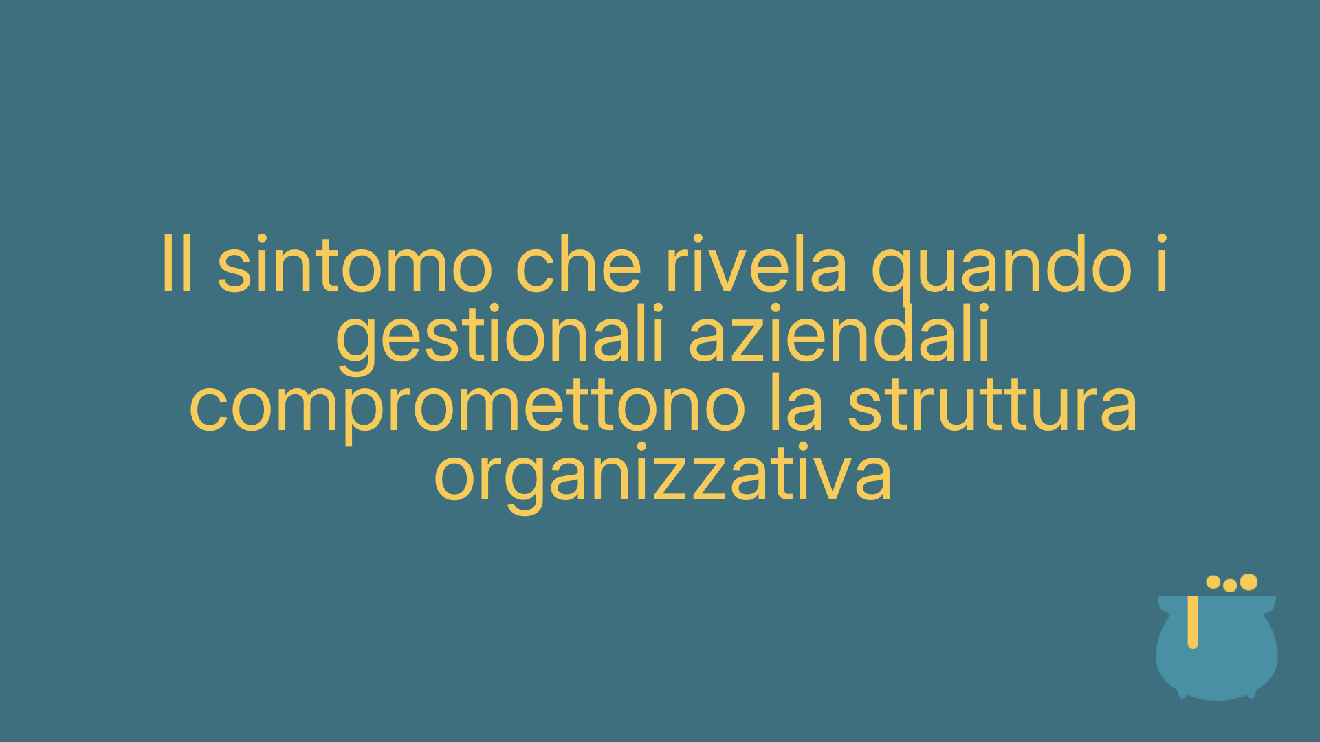 Il sintomo che rivela quando i gestionali aziendali compromettono la struttura organizzativa