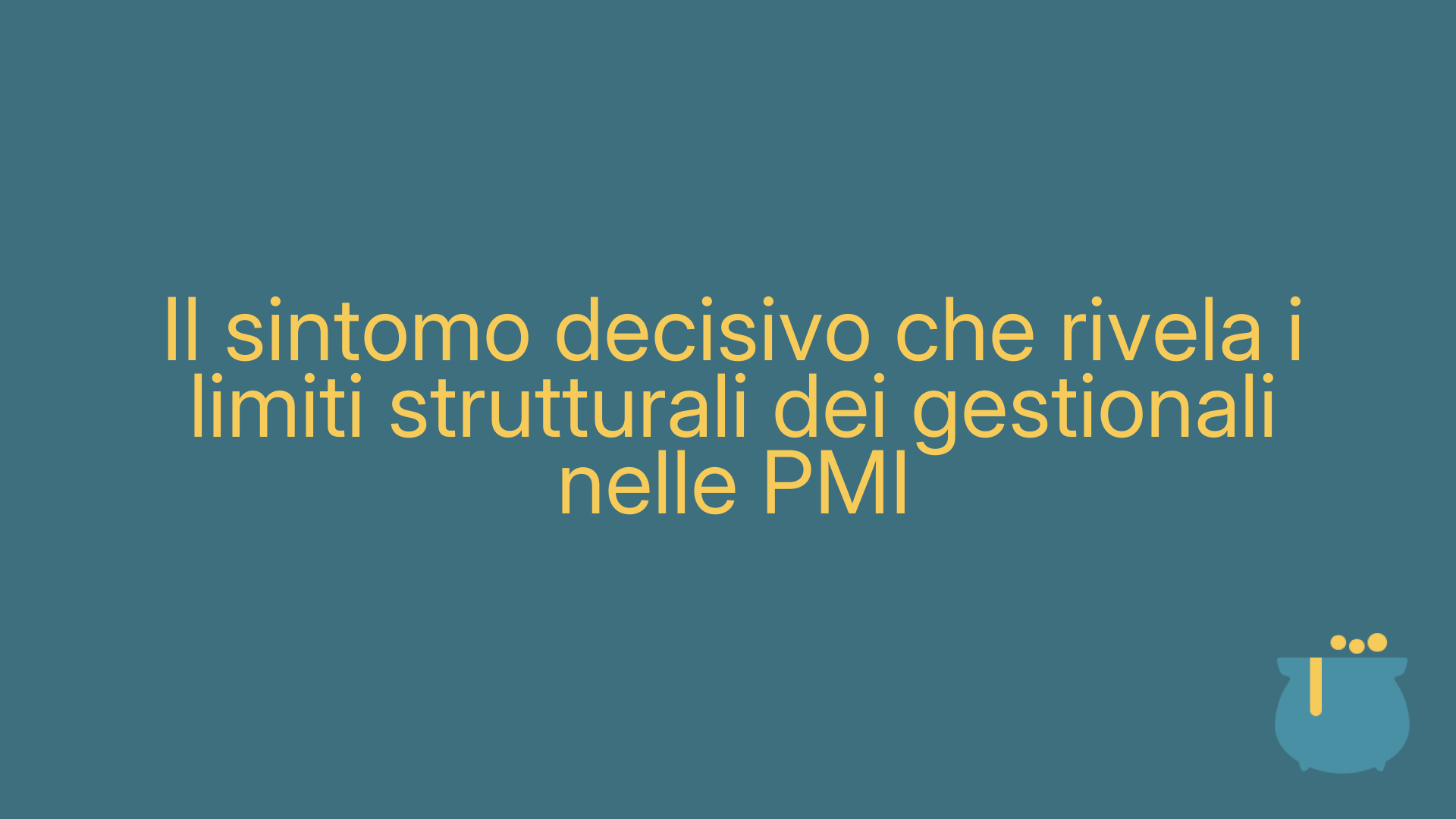 Il sintomo decisivo che rivela i limiti strutturali dei gestionali nelle PMI