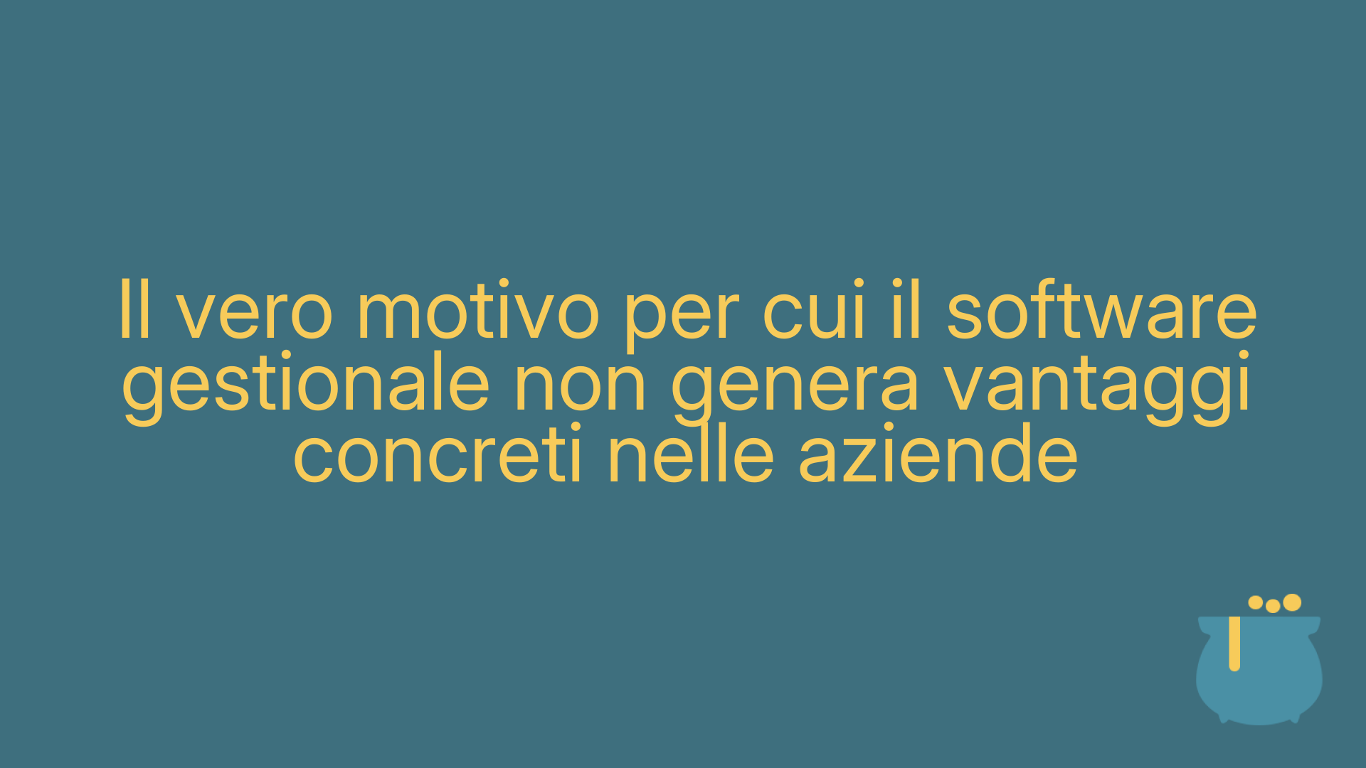 Il vero motivo per cui il software gestionale non genera vantaggi concreti nelle aziende