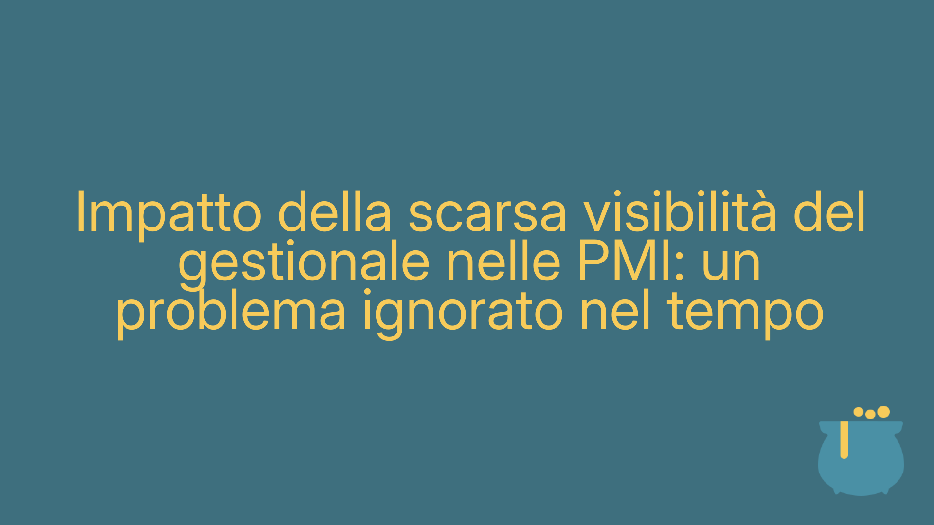 Impatto della scarsa visibilità del gestionale nelle PMI: un problema ignorato nel tempo