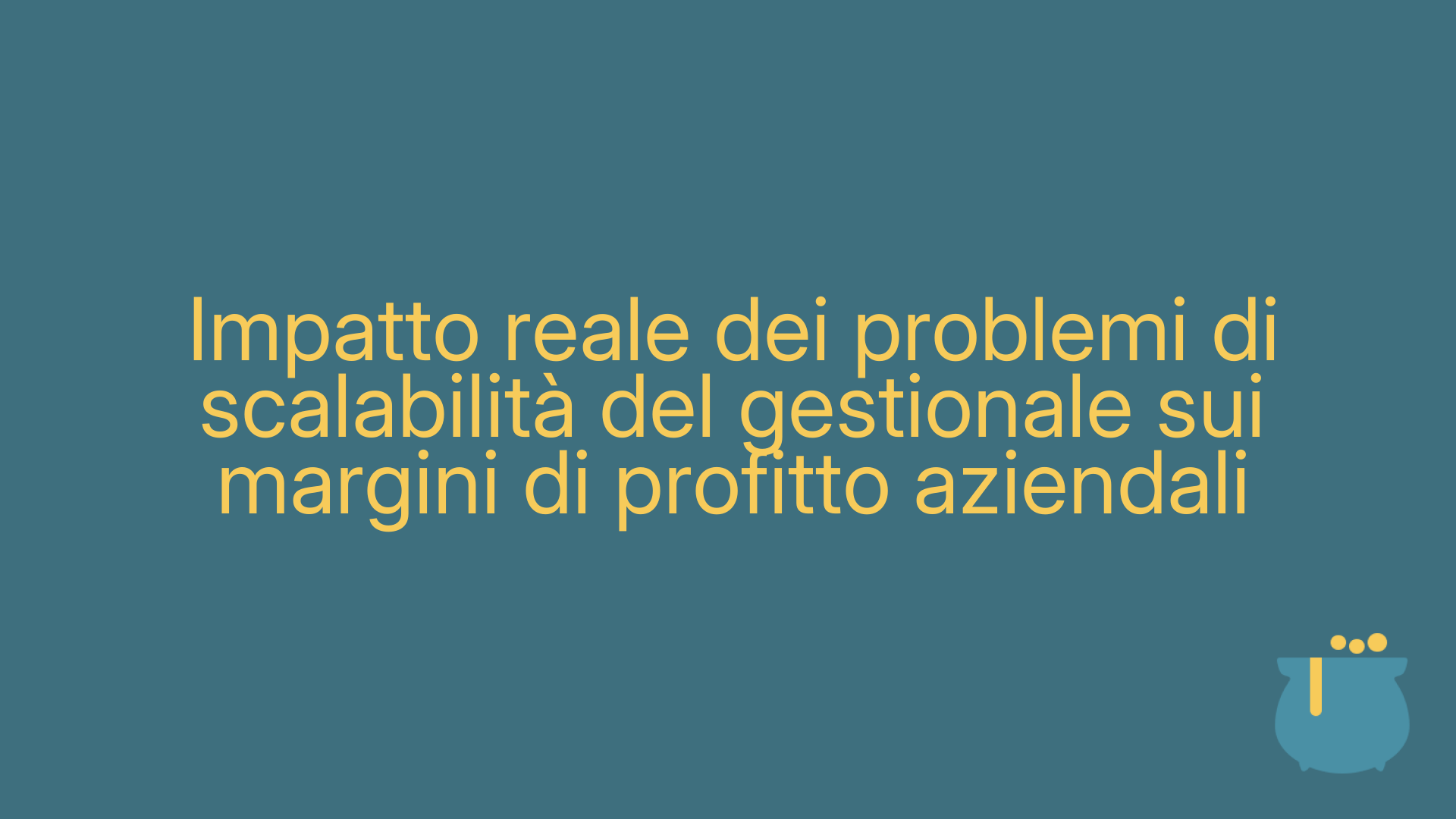 Impatto reale dei problemi di scalabilità del gestionale sui margini di profitto aziendali