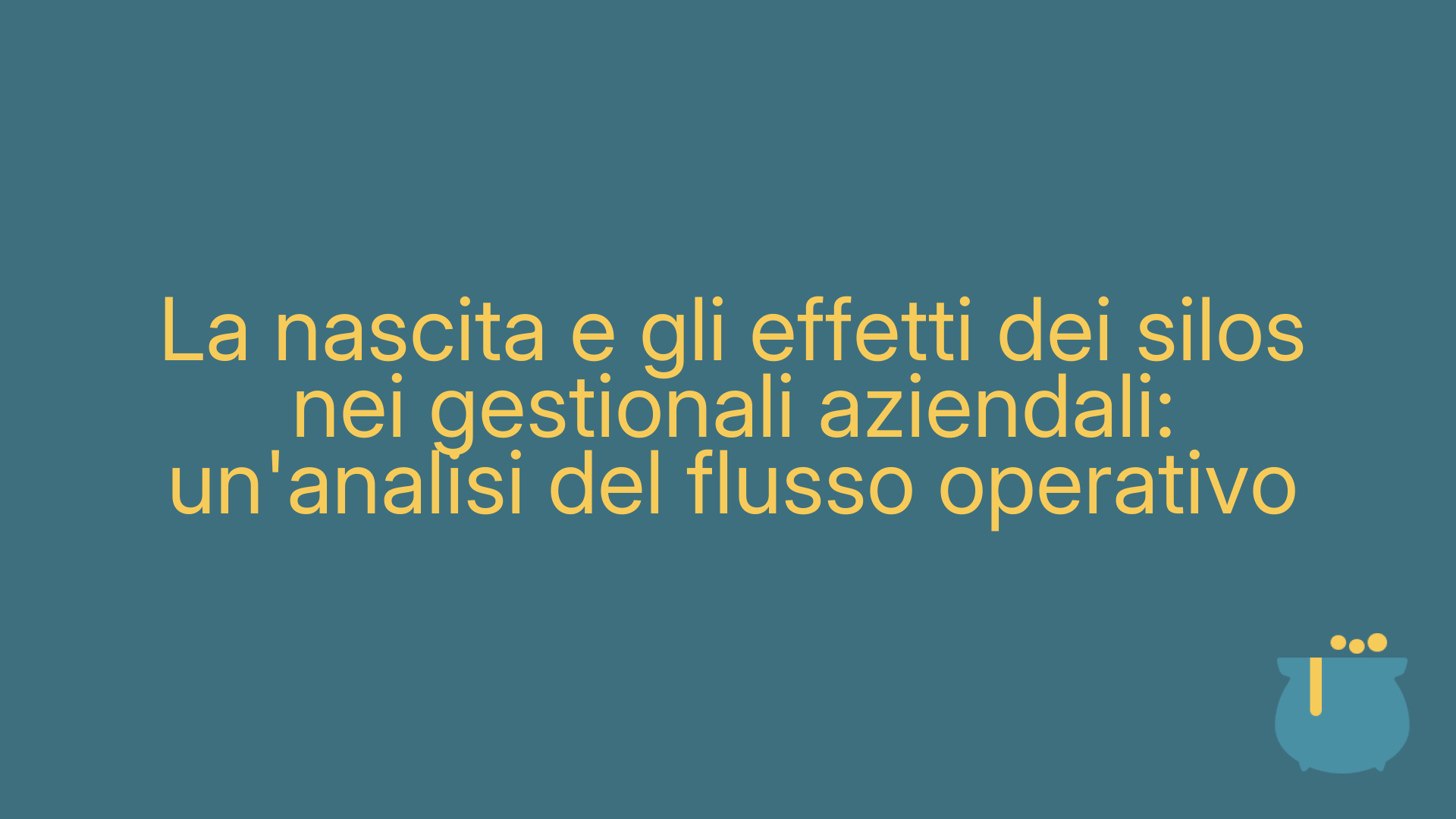 La nascita e gli effetti dei silos nei gestionali aziendali: un'analisi del flusso operativo