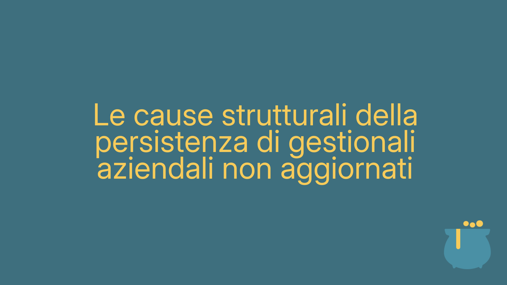 Le cause strutturali della persistenza di gestionali aziendali non aggiornati