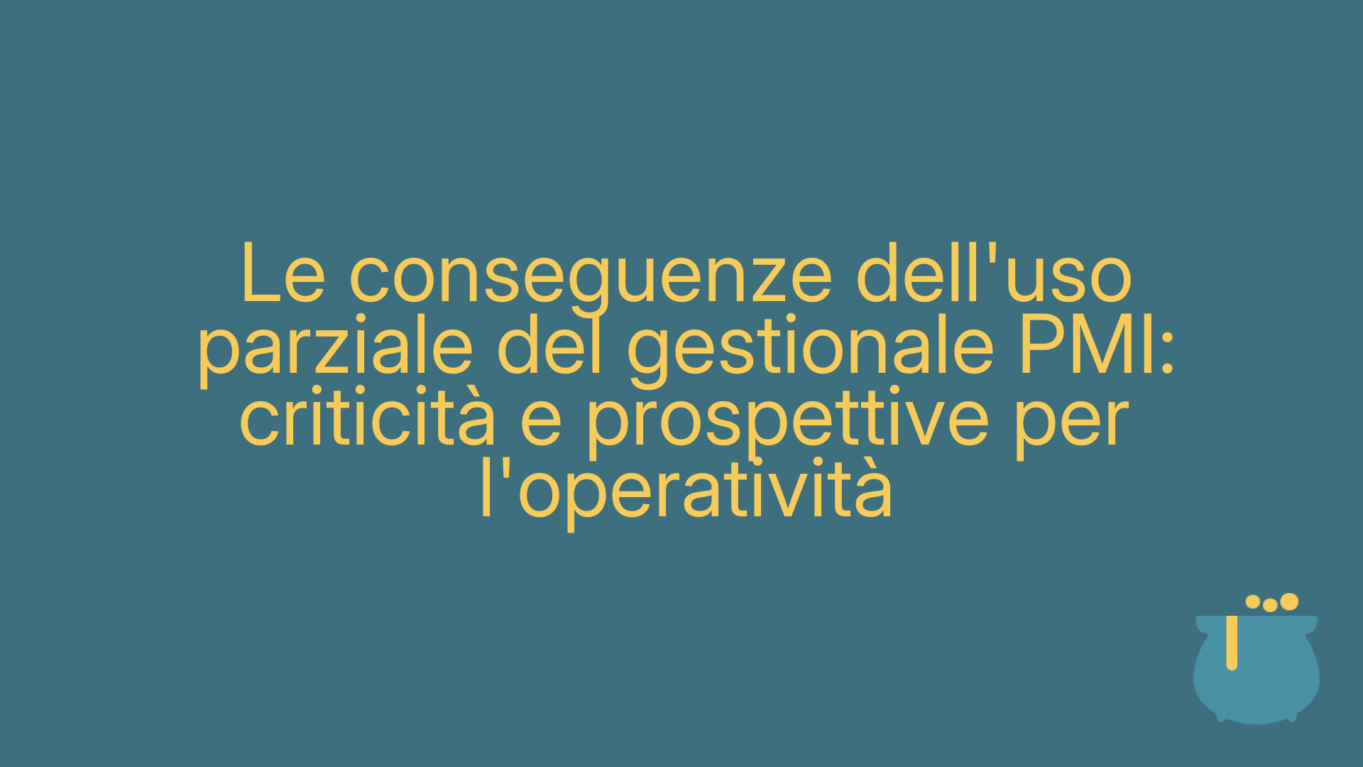 Le conseguenze dell'uso parziale del gestionale PMI: criticità e prospettive per l'operatività