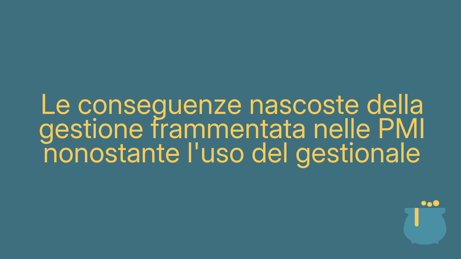 Le conseguenze nascoste della gestione frammentata nelle PMI nonostante l'uso del gestionale