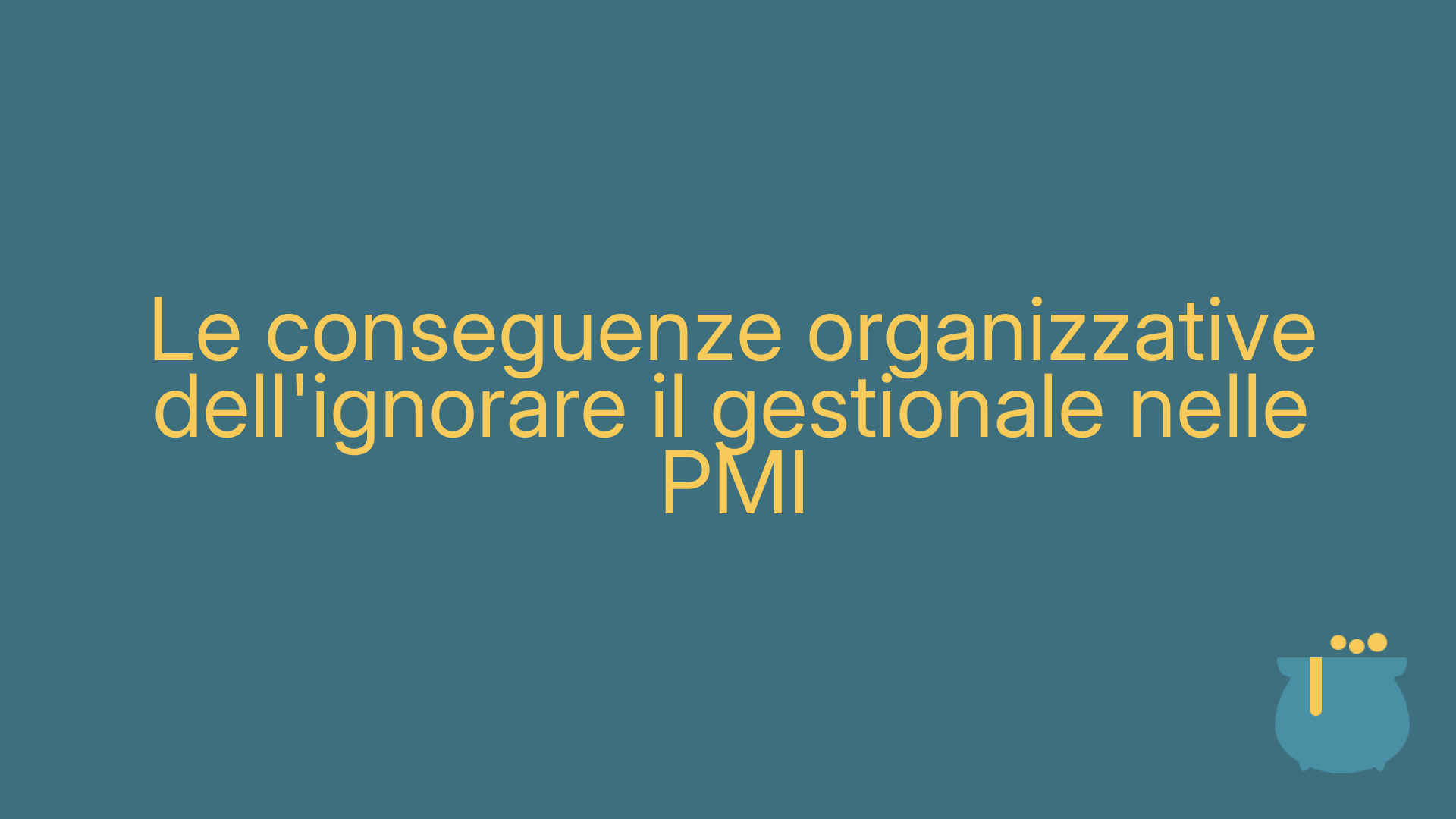 Le conseguenze organizzative dell'ignorare il gestionale nelle PMI