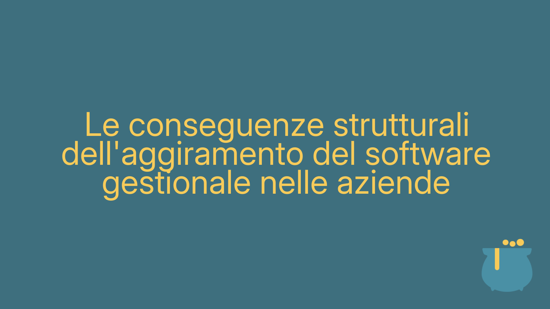 Le conseguenze strutturali dell'aggiramento del software gestionale nelle aziende