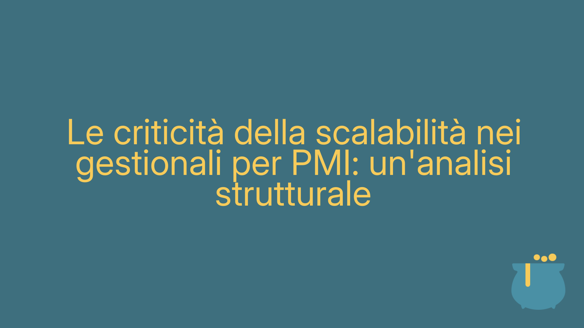 Le criticità della scalabilità nei gestionali per PMI: un'analisi strutturale