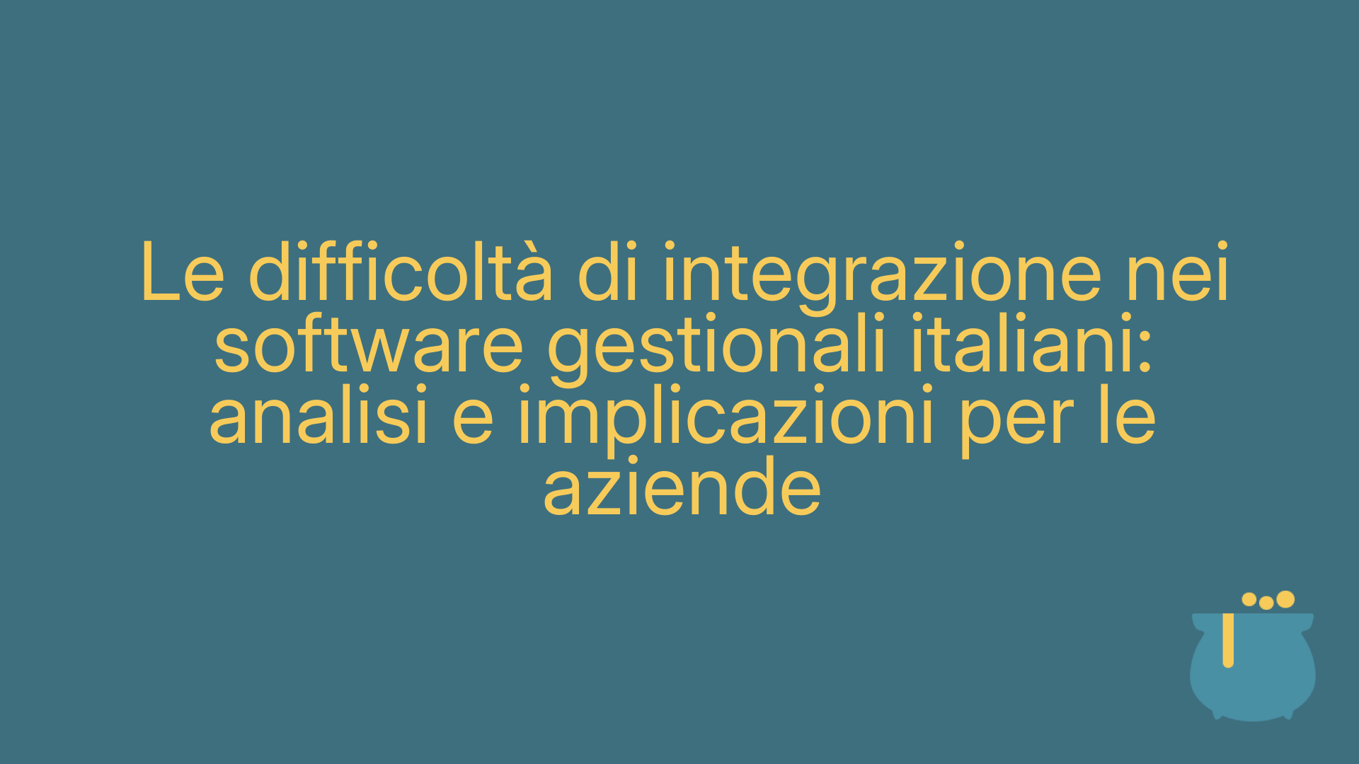Le difficoltà di integrazione nei software gestionali italiani: analisi e implicazioni per le aziende