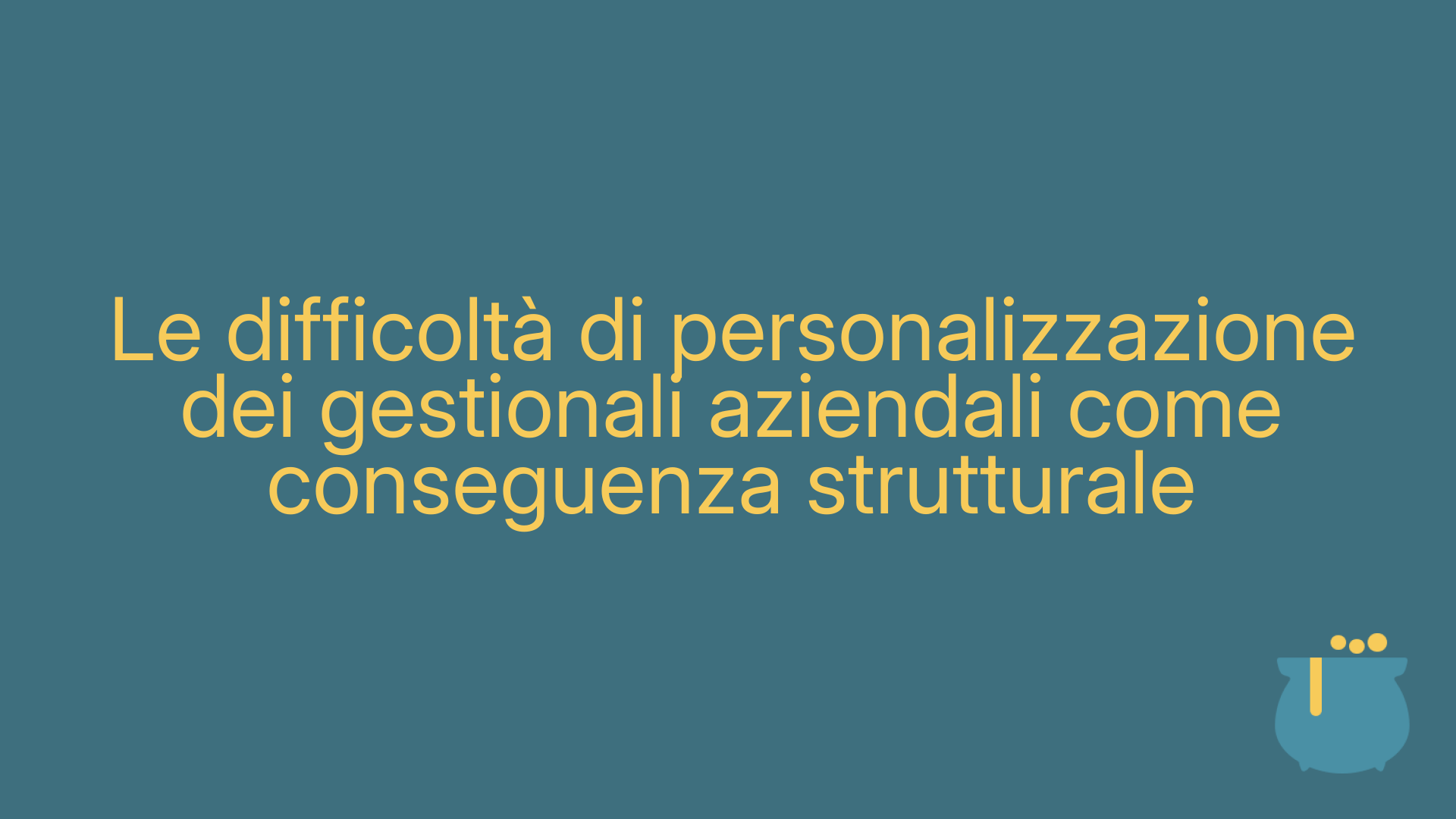 Le difficoltà di personalizzazione dei gestionali aziendali come conseguenza strutturale