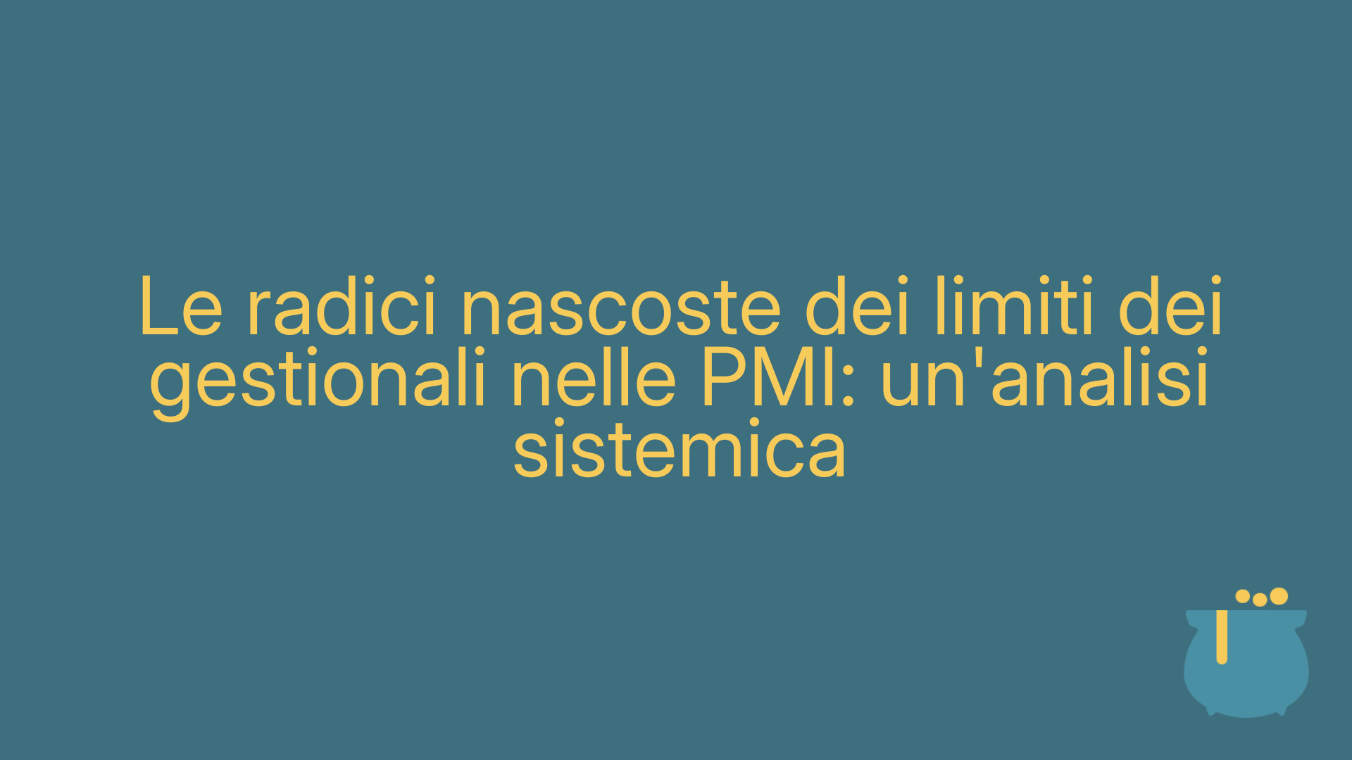Le radici nascoste dei limiti dei gestionali nelle PMI: un'analisi sistemica