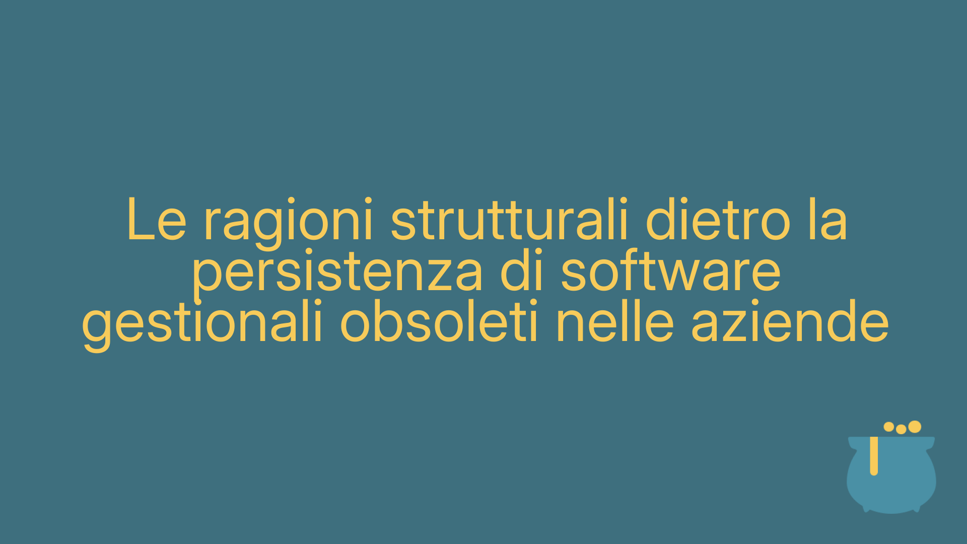 Le ragioni strutturali dietro la persistenza di software gestionali obsoleti nelle aziende