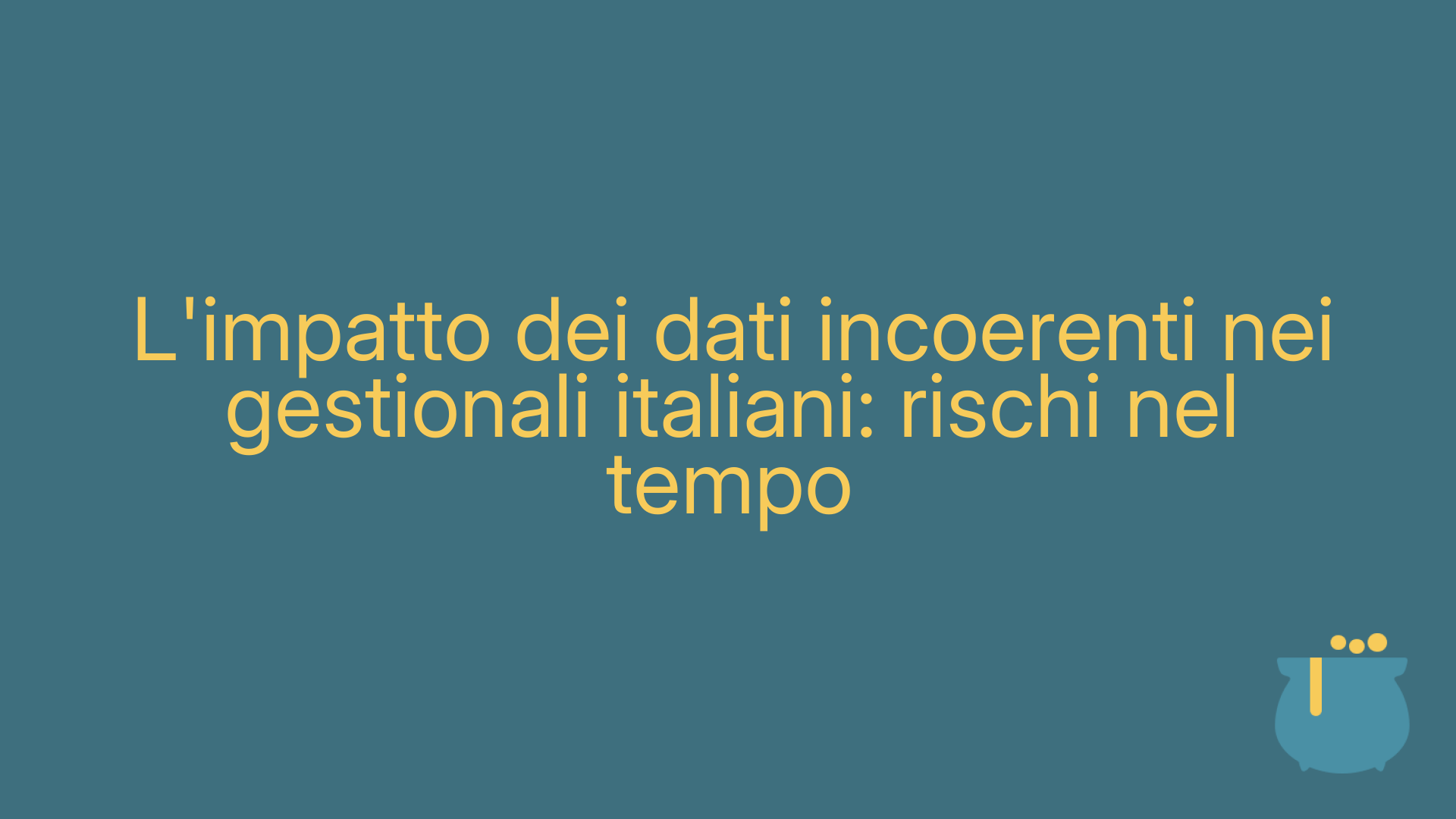 L'impatto dei dati incoerenti nei gestionali italiani: rischi nel tempo