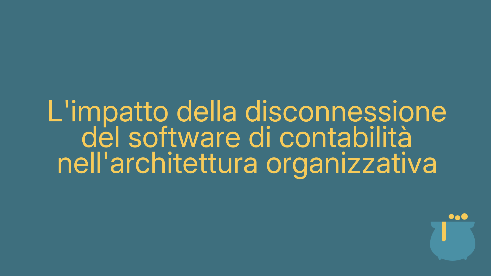 L'impatto della disconnessione del software di contabilità nell'architettura organizzativa