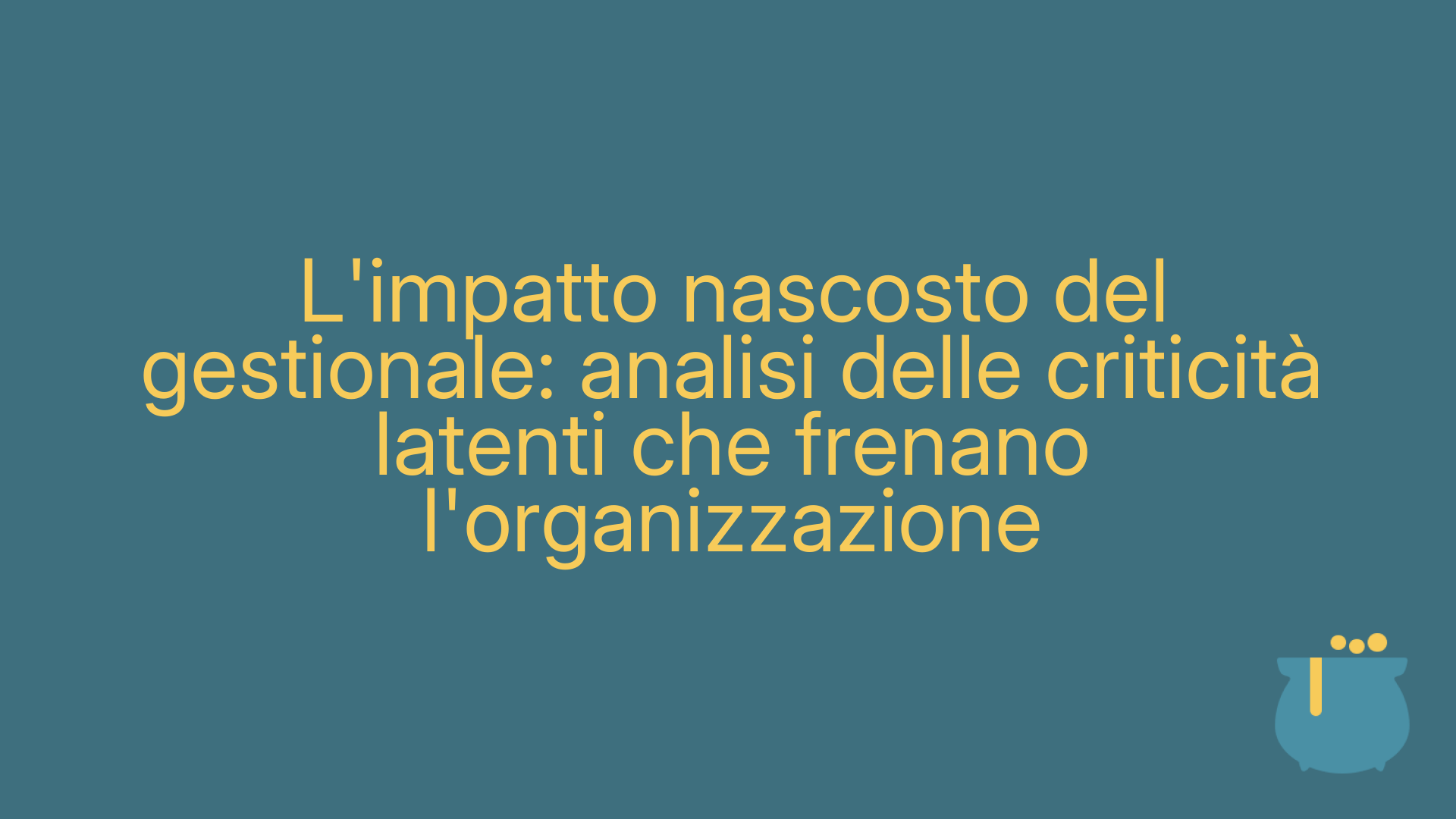 L'impatto nascosto del gestionale: analisi delle criticità latenti che frenano l'organizzazione