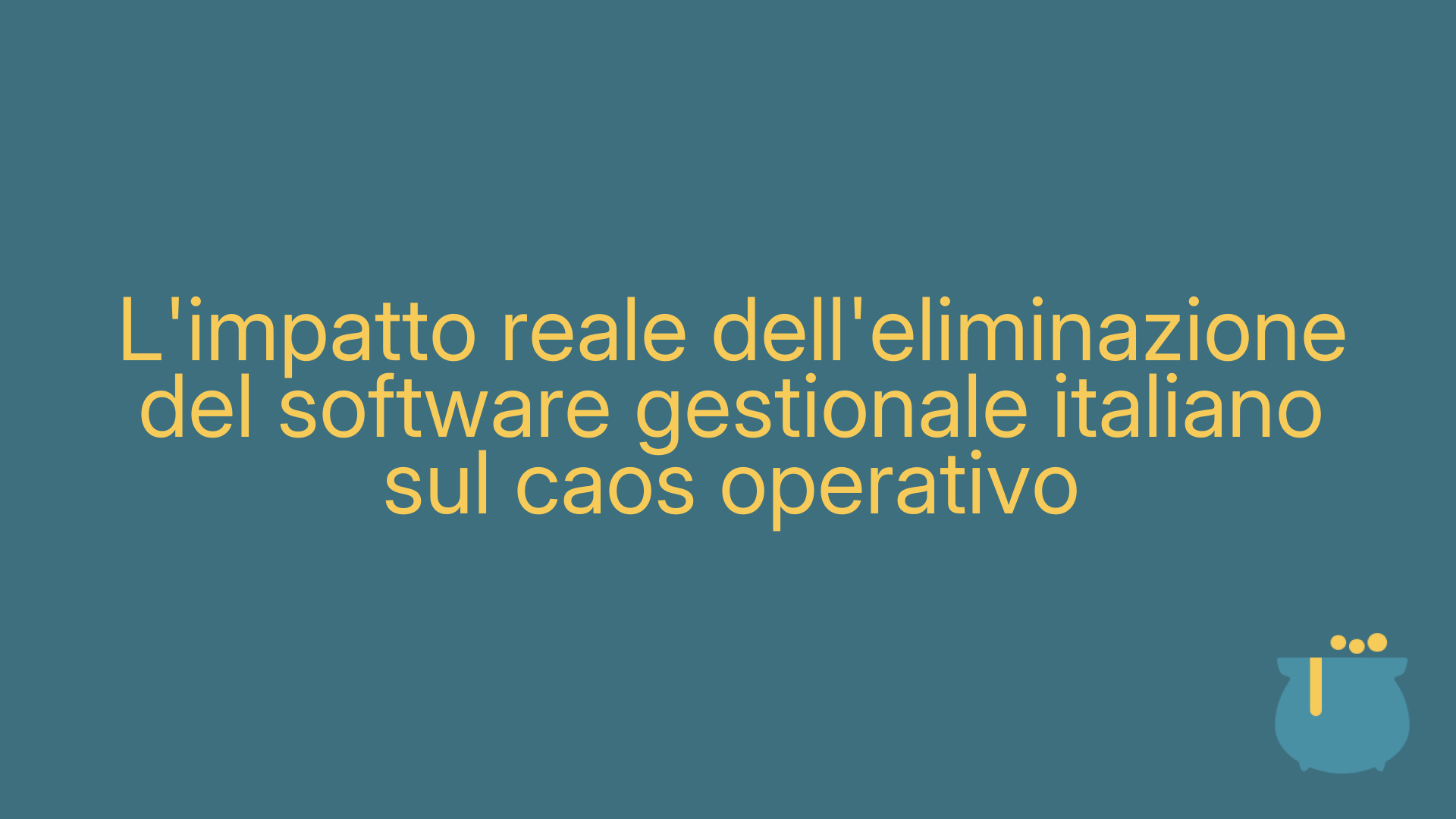 L'impatto reale dell'eliminazione del software gestionale italiano sul caos operativo
