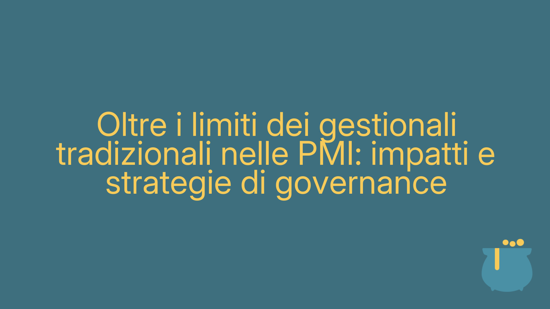 Oltre i limiti dei gestionali tradizionali nelle PMI: impatti e strategie di governance