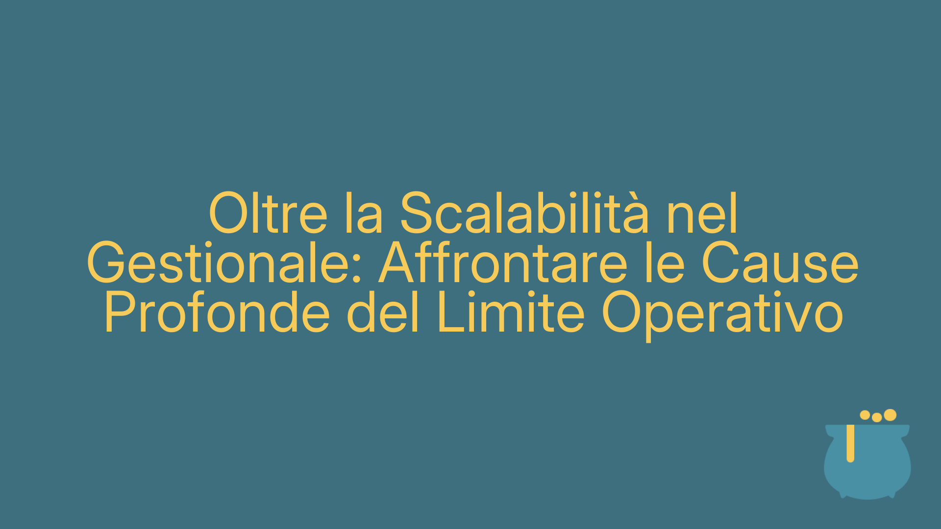 Oltre la Scalabilità nel Gestionale: Affrontare le Cause Profonde del Limite Operativo