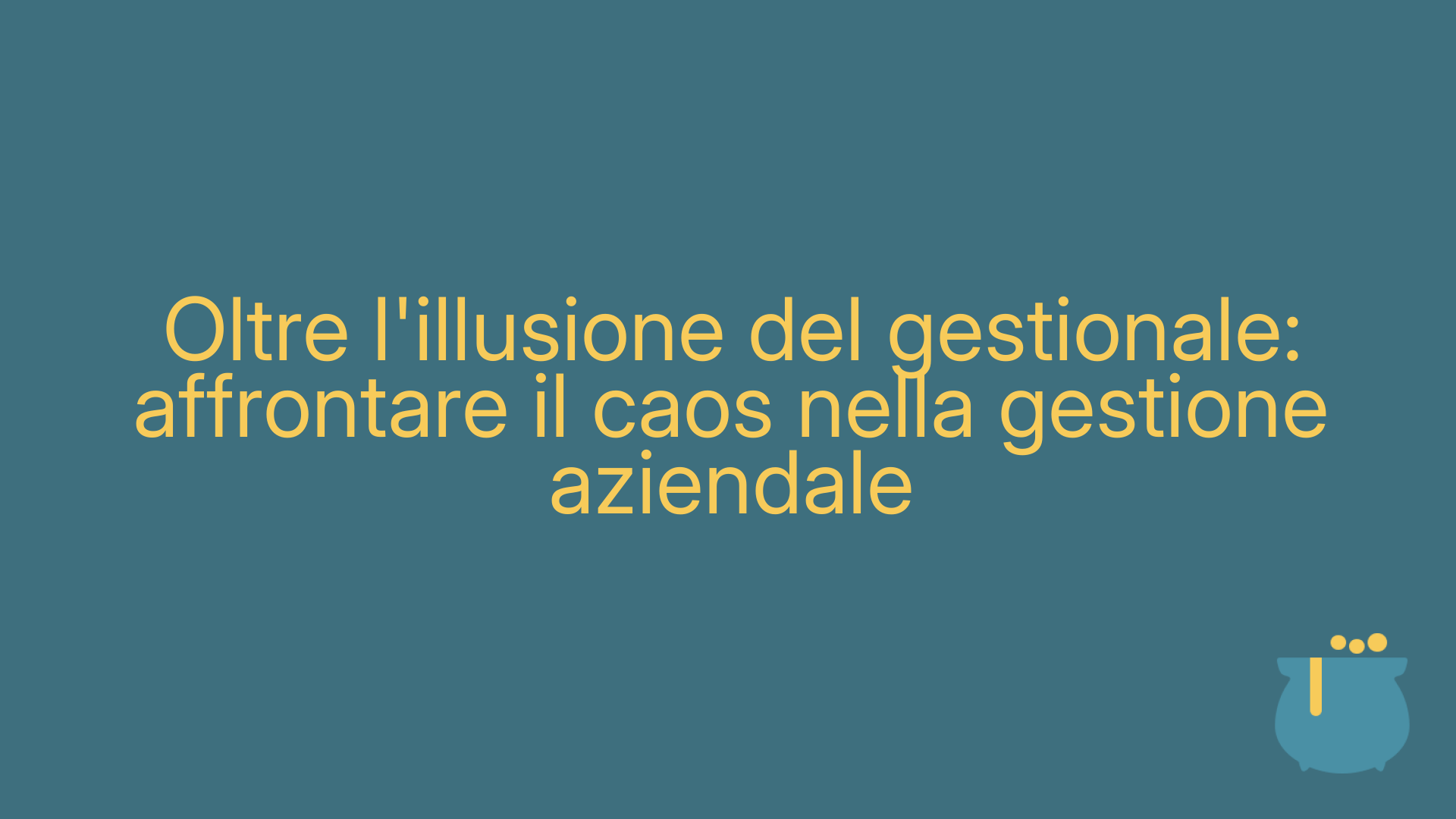Oltre l'illusione del gestionale: affrontare il caos nella gestione aziendale