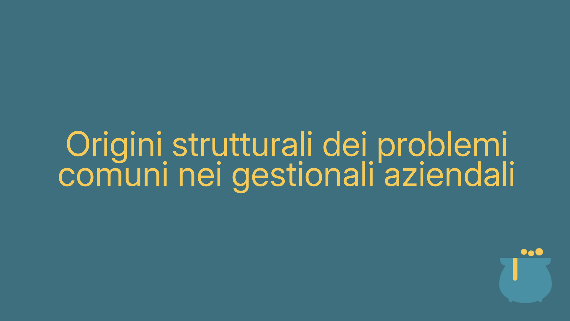 Origini strutturali dei problemi comuni nei gestionali aziendali