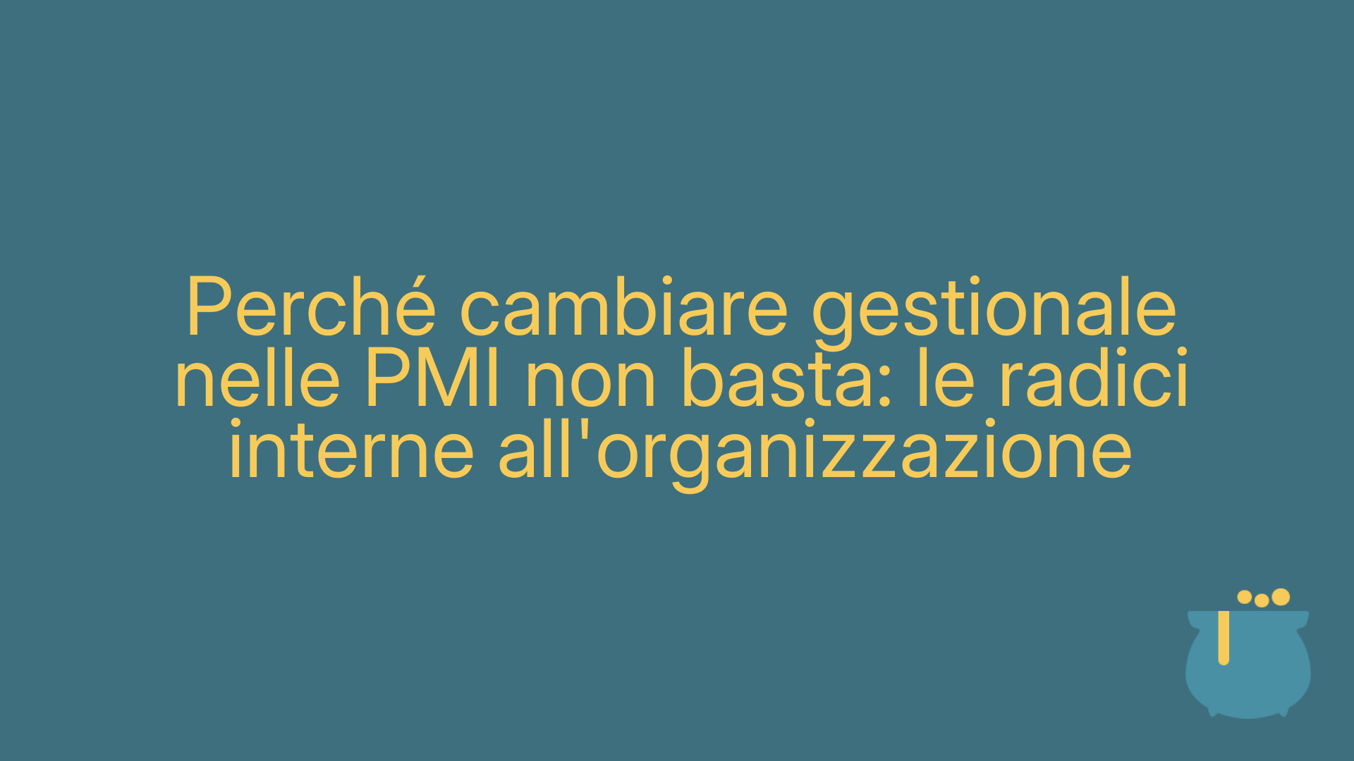 Perché cambiare gestionale nelle PMI non basta: le radici interne all'organizzazione