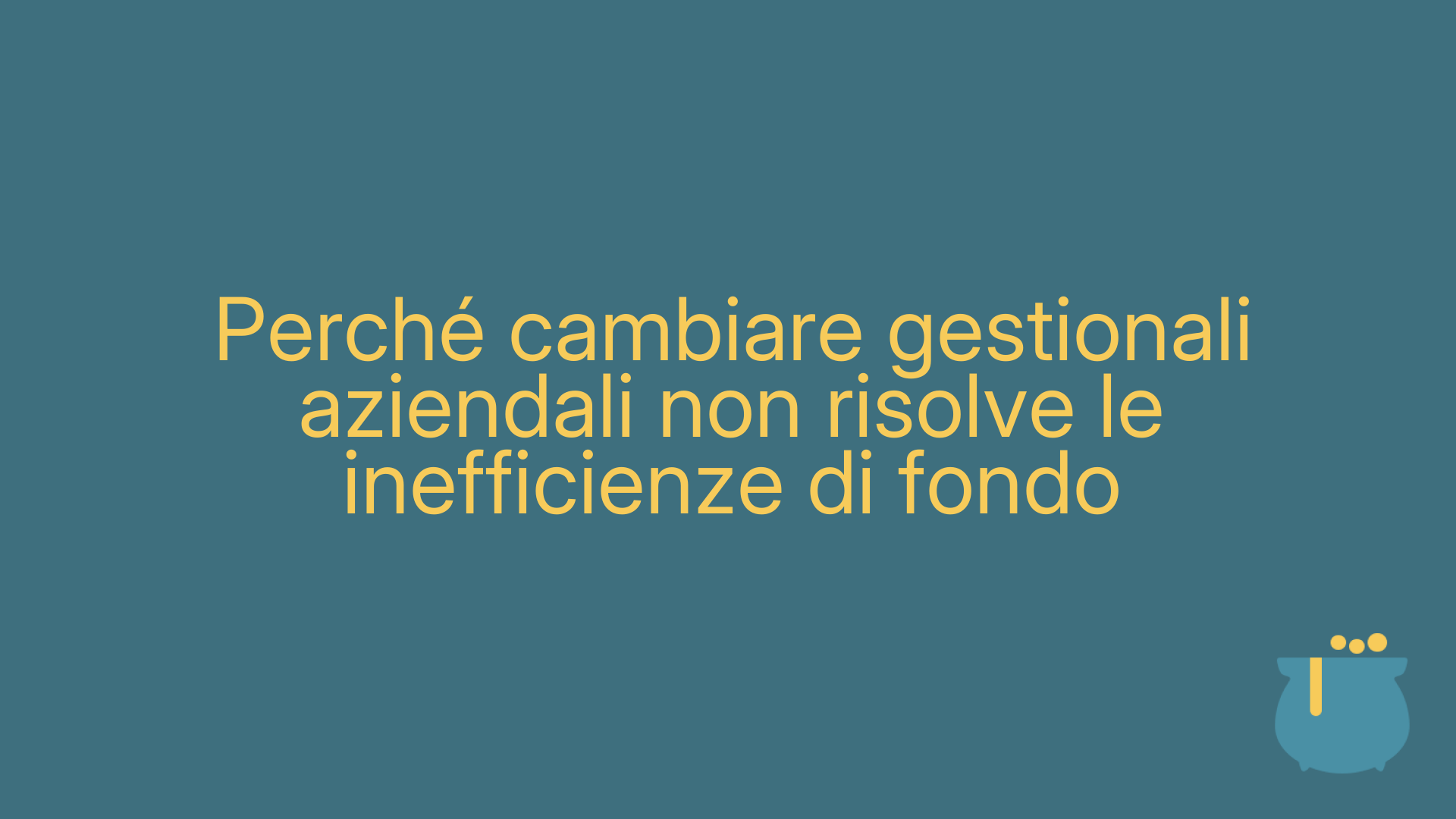 Perché cambiare gestionali aziendali non risolve le inefficienze di fondo