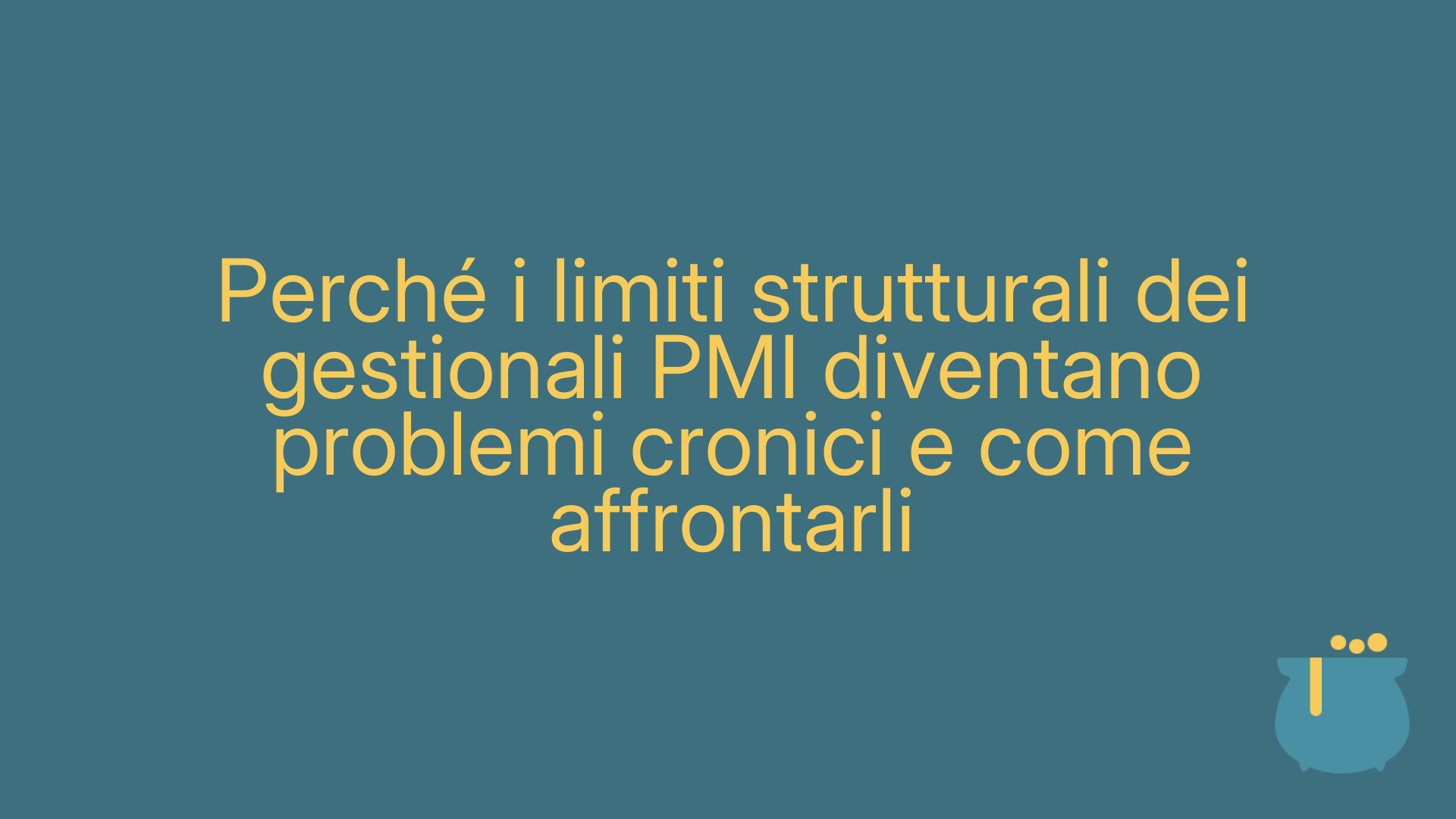 Perché i limiti strutturali dei gestionali PMI diventano problemi cronici e come affrontarli