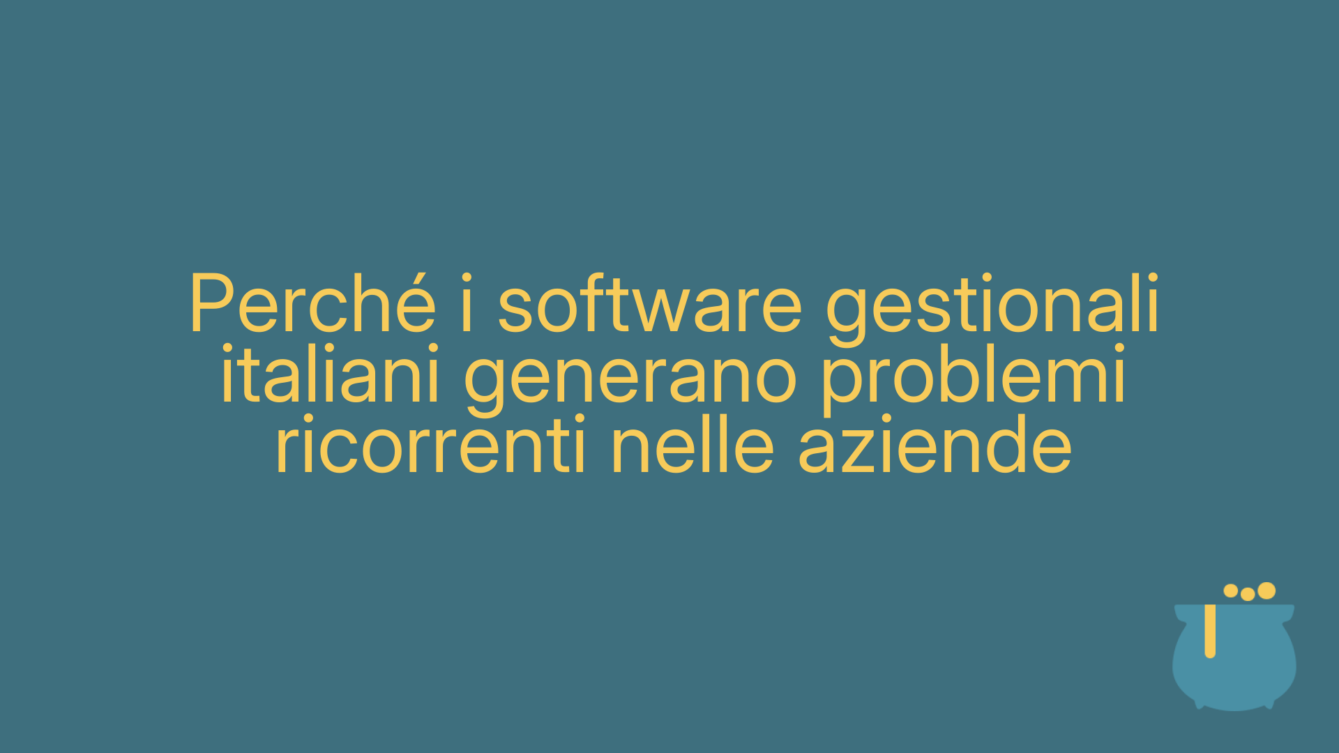 Perché i software gestionali italiani generano problemi ricorrenti nelle aziende