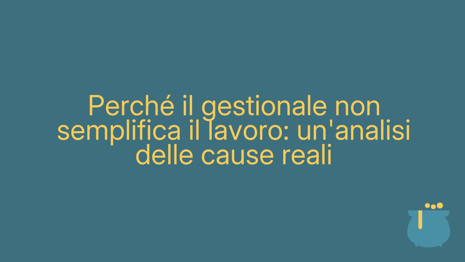 Perché il gestionale non semplifica il lavoro: un'analisi delle cause reali