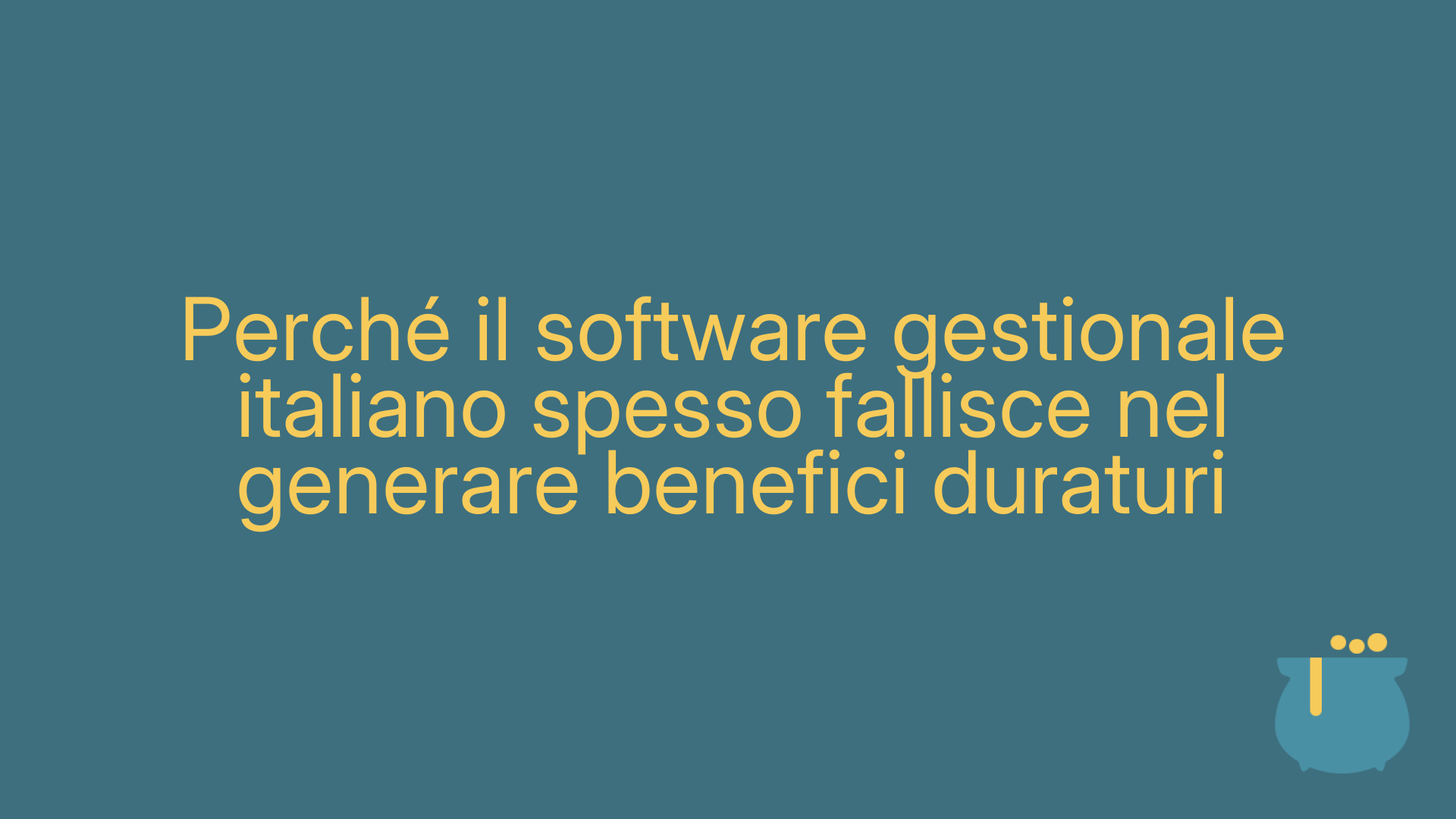 Perché il software gestionale italiano spesso fallisce nel generare benefici duraturi