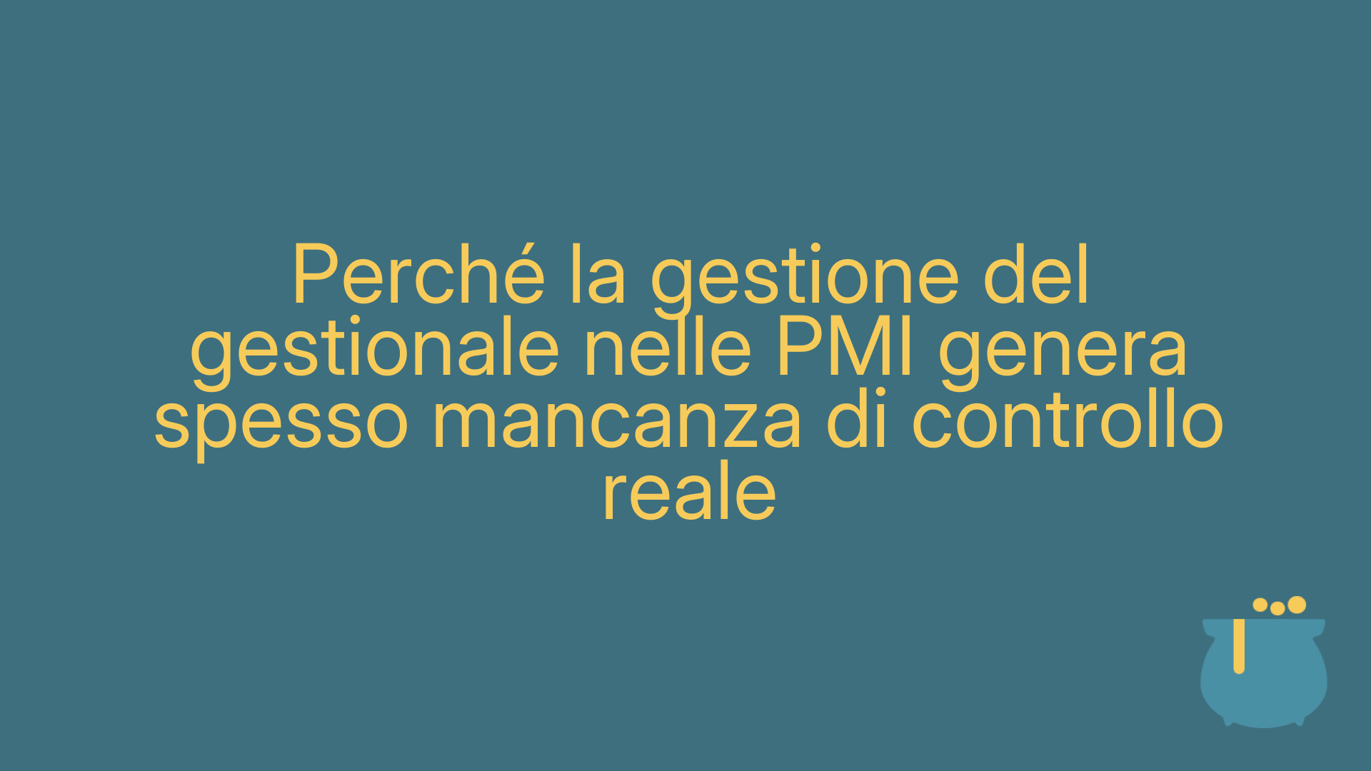 Perché la gestione del gestionale nelle PMI genera spesso mancanza di controllo reale