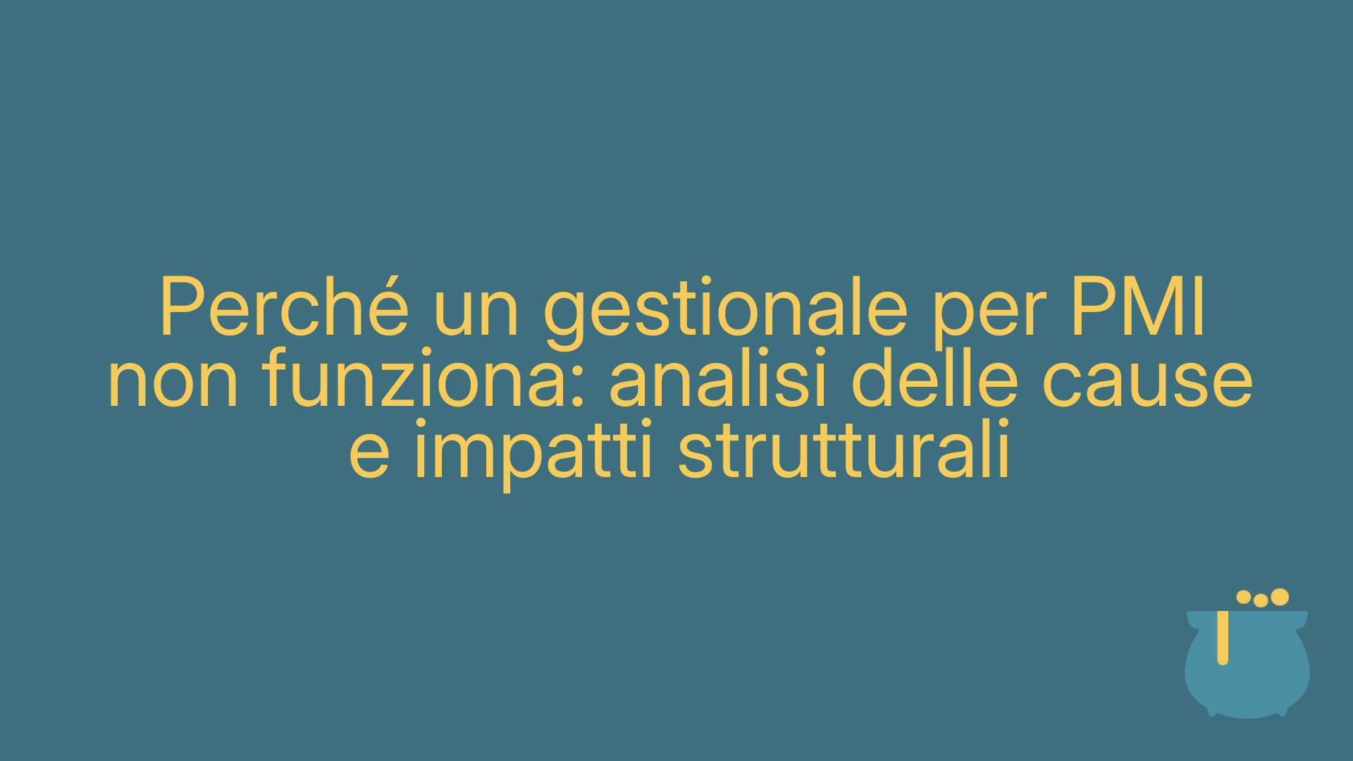 Perché un gestionale per PMI non funziona: analisi delle cause e impatti strutturali