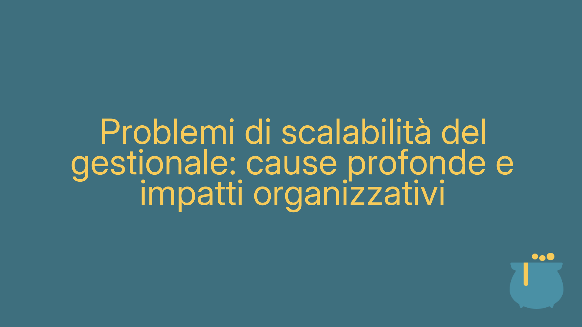 Problemi di scalabilità del gestionale: cause profonde e impatti organizzativi