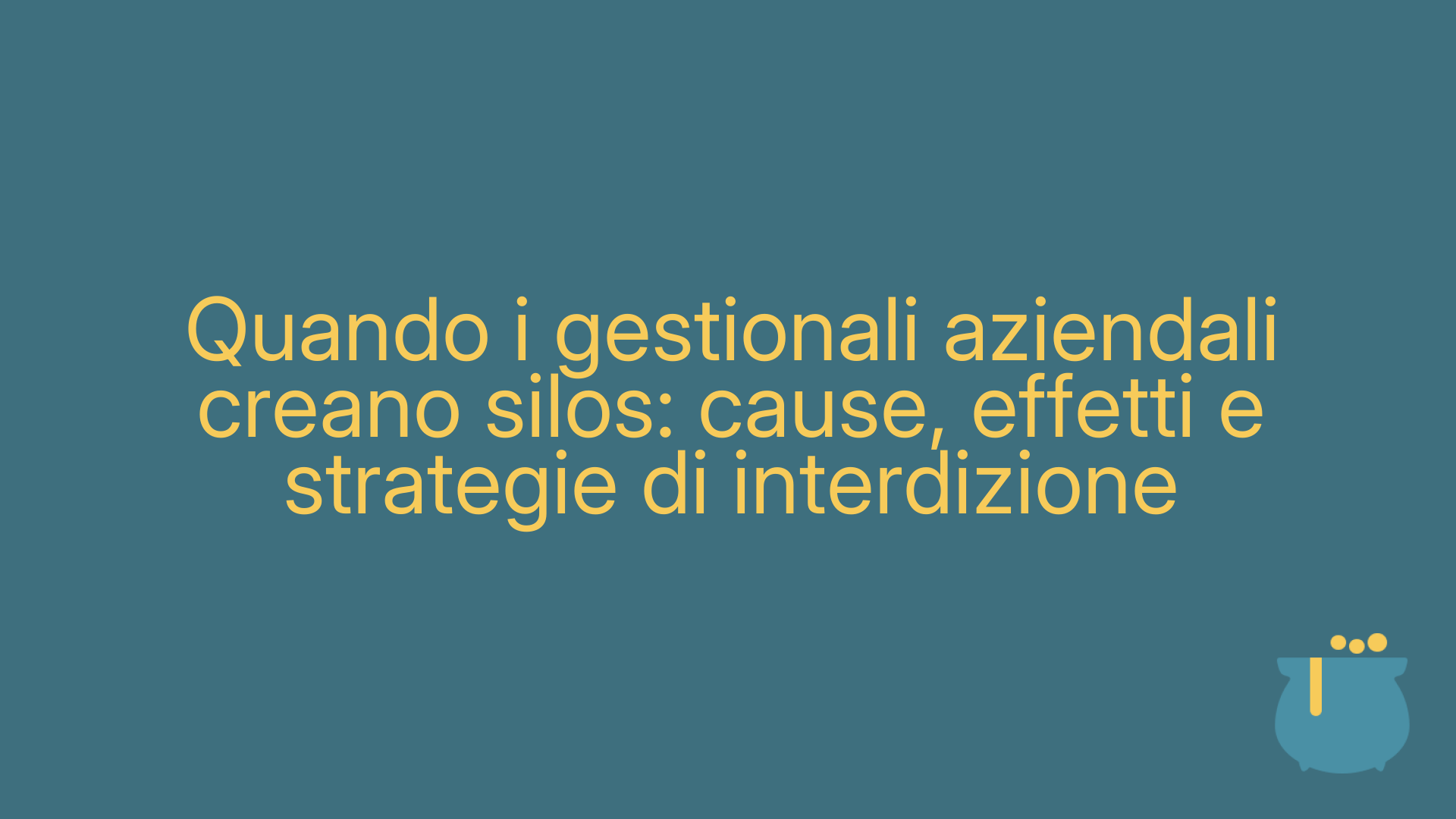 Quando i gestionali aziendali creano silos: cause, effetti e strategie di interdizione