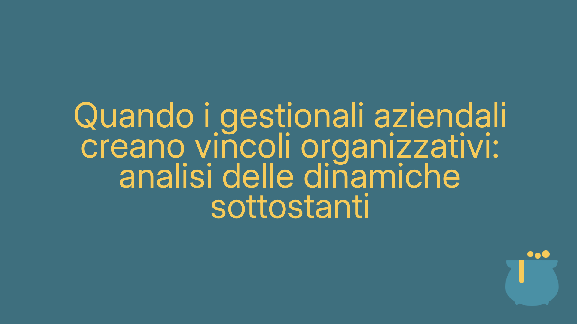 Quando i gestionali aziendali creano vincoli organizzativi: analisi delle dinamiche sottostanti