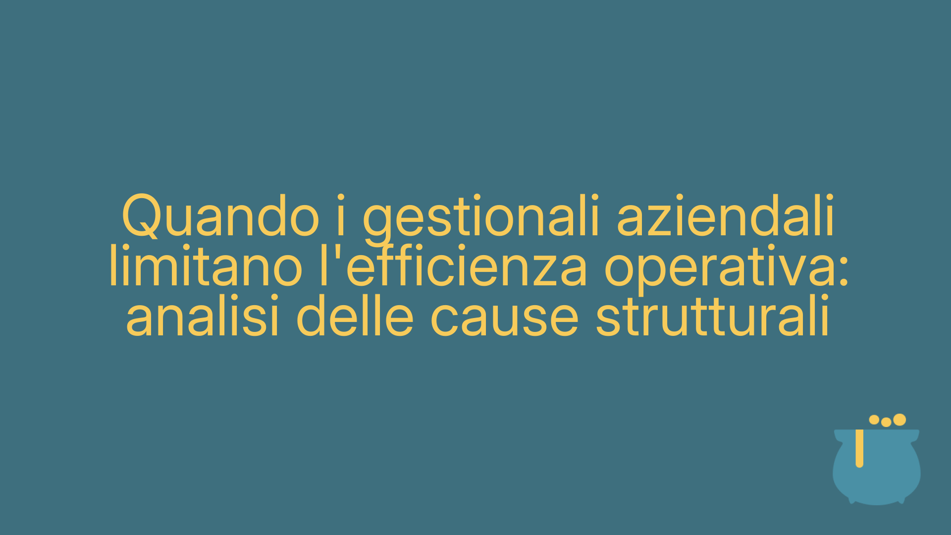 Quando i gestionali aziendali limitano l'efficienza operativa: analisi delle cause strutturali