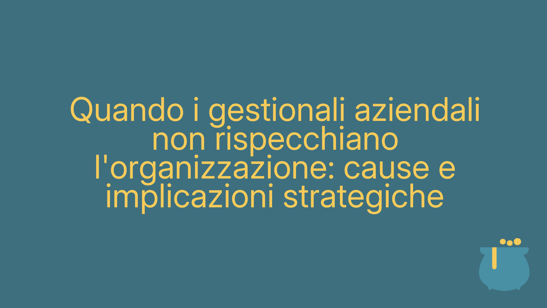 Quando i gestionali aziendali non rispecchiano l'organizzazione: cause e implicazioni strategiche