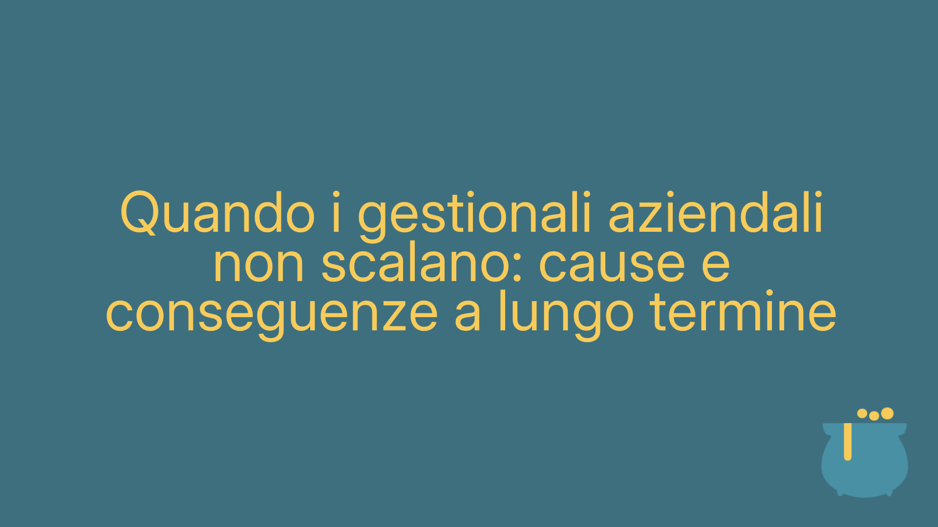 Quando i gestionali aziendali non scalano: cause e conseguenze a lungo termine