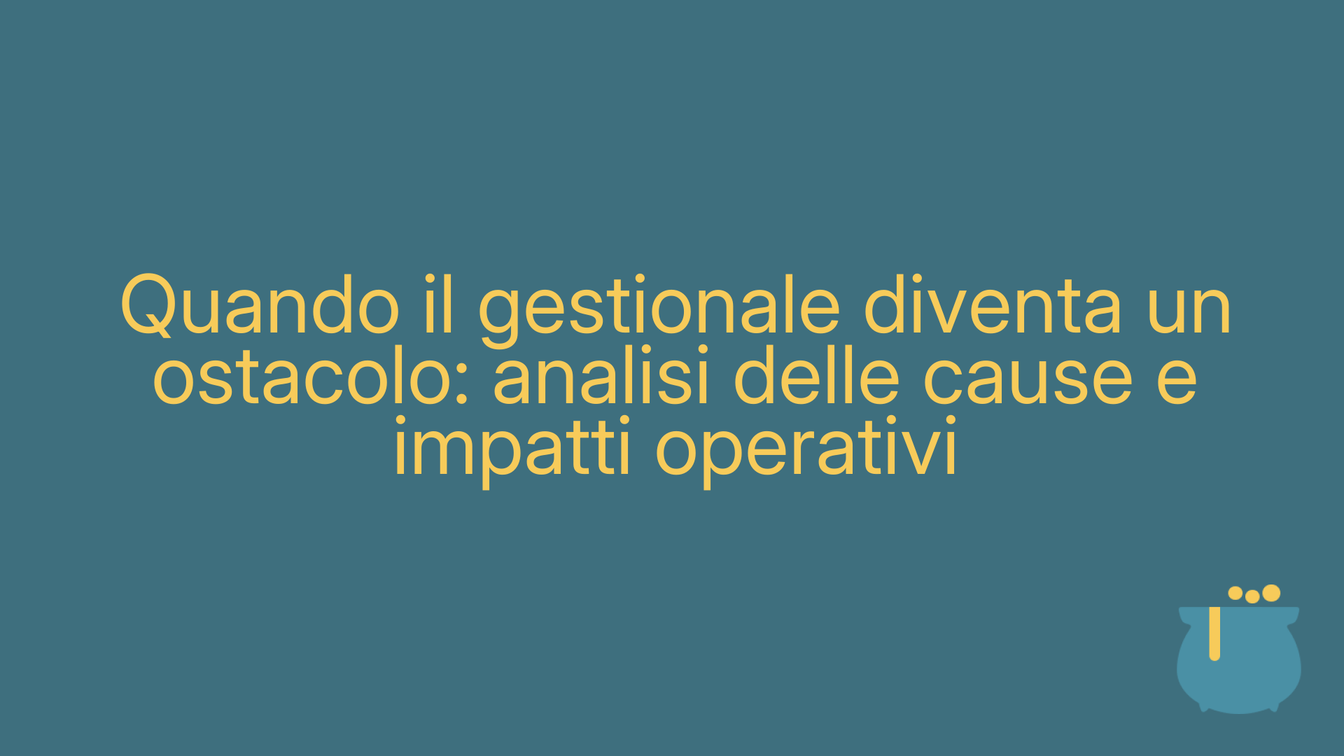 Quando il gestionale diventa un ostacolo: analisi delle cause e impatti operativi