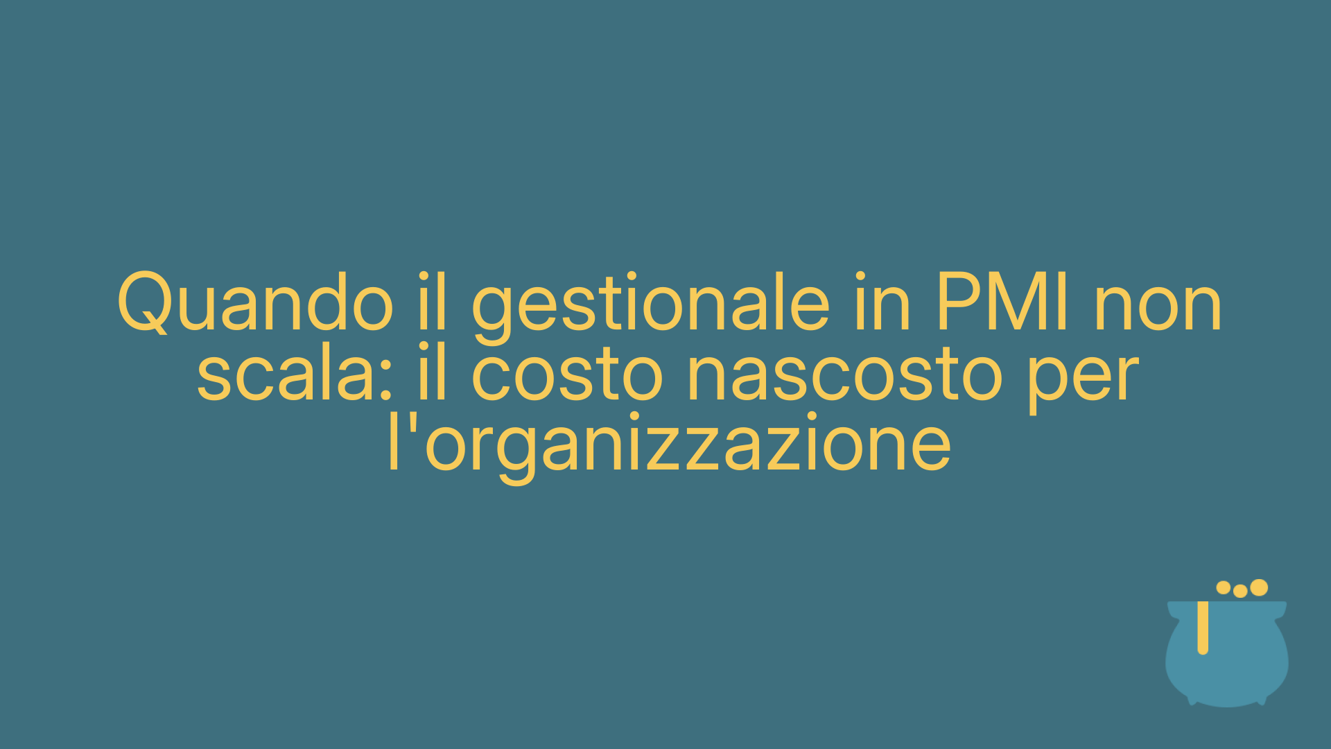 Quando il gestionale in PMI non scala: il costo nascosto per l'organizzazione