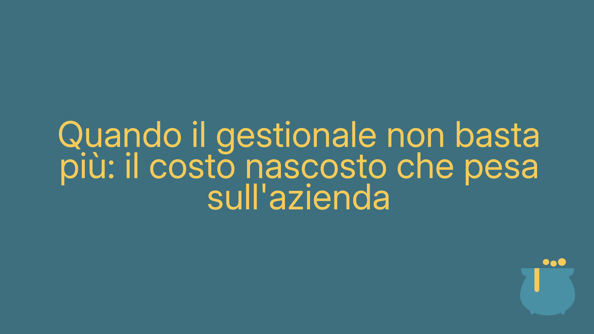 Quando il gestionale non basta più: il costo nascosto che pesa sull'azienda