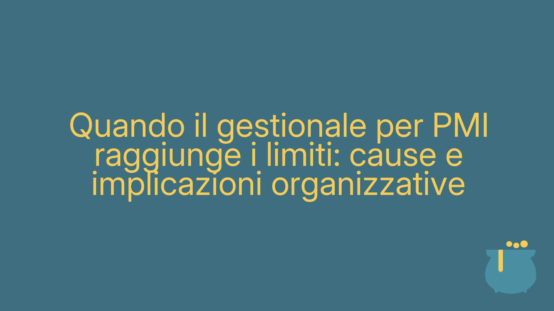 Quando il gestionale per PMI raggiunge i limiti: cause e implicazioni organizzative